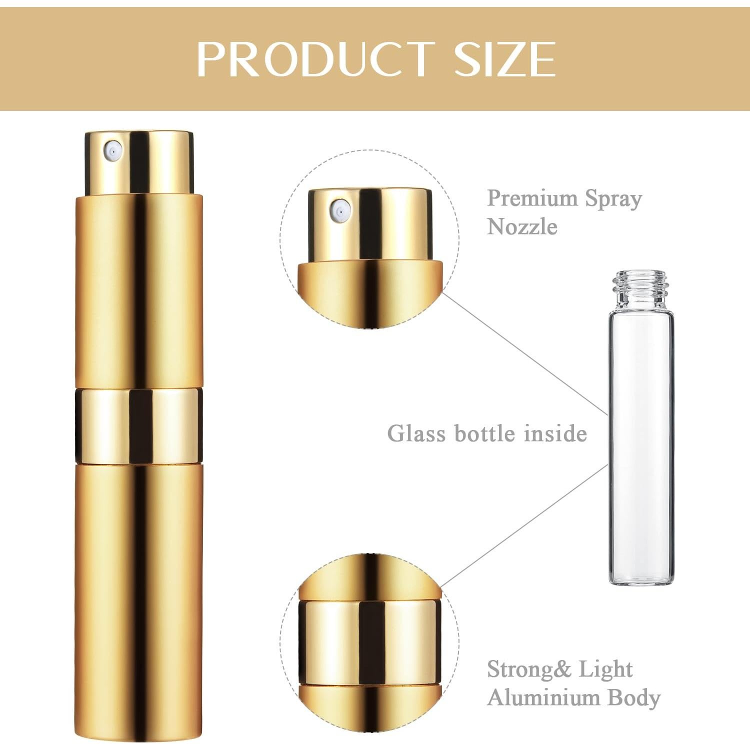 Set de 35 Botellas de Perfume Recargables 8ml Tessco