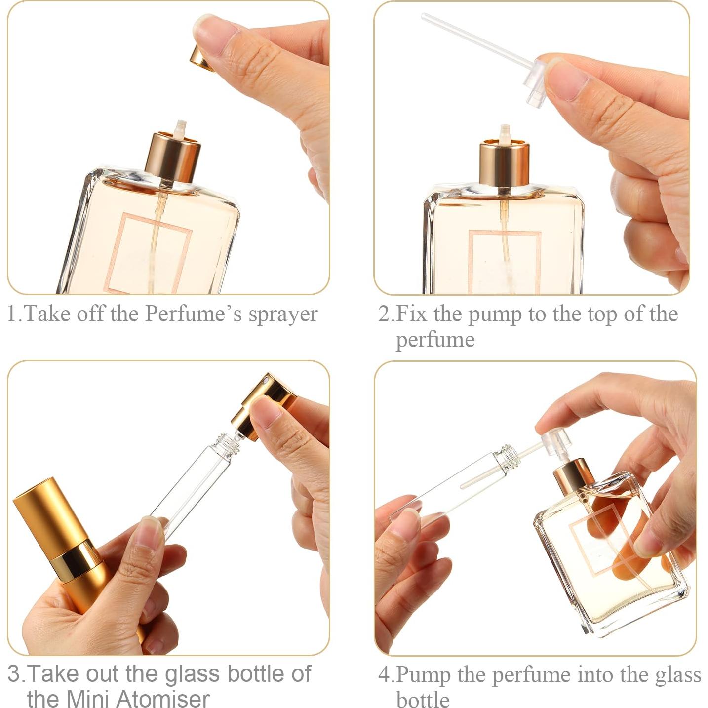 Set de 35 Botellas de Perfume Recargables 8ml Tessco