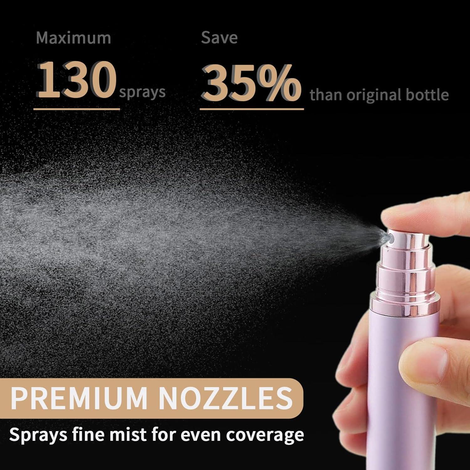 Botella Atomizadora de Perfume WHOHAO 5ml Rosa Portátil