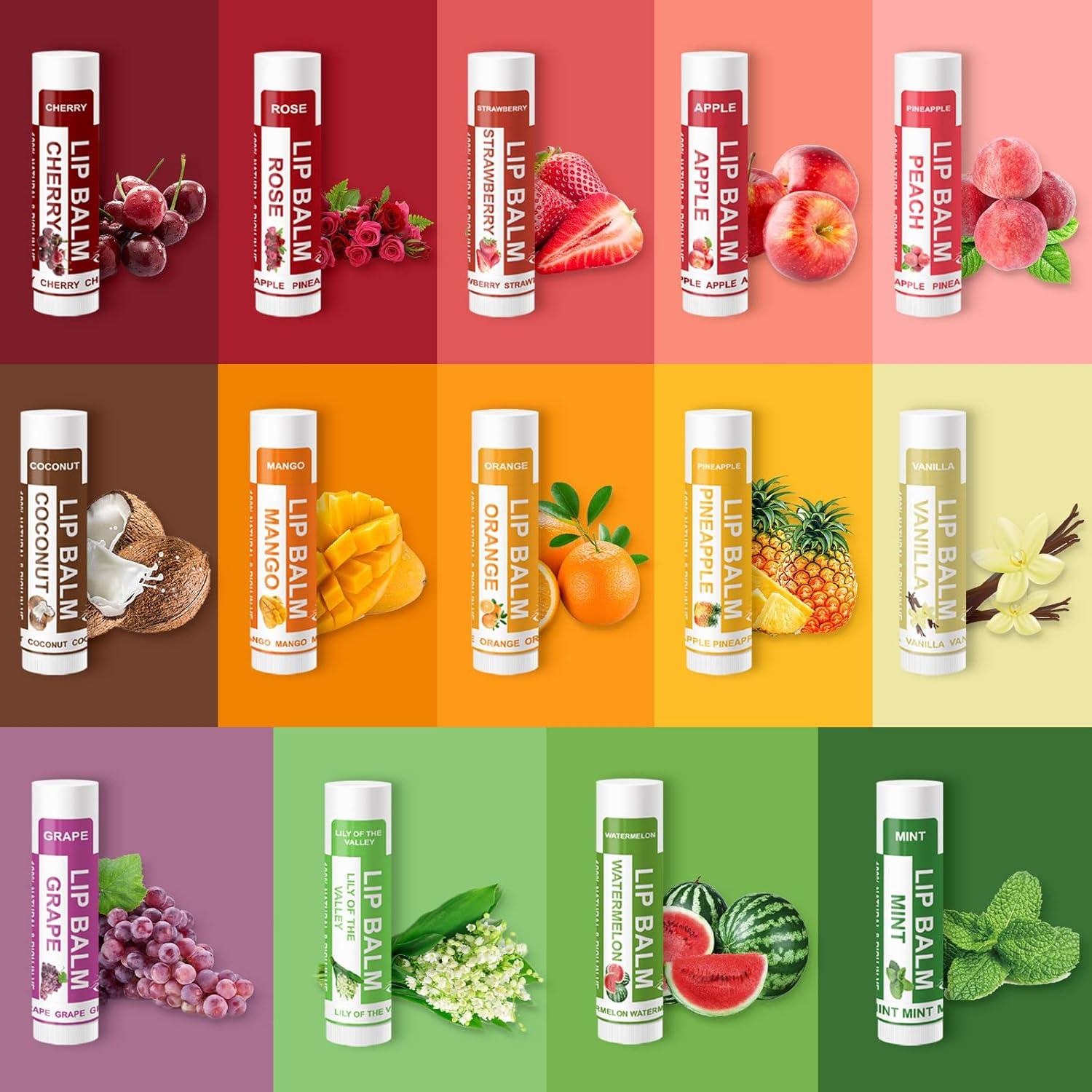 Bálsamo Labial Natural Yopela 14 Sabores con Vitamina E