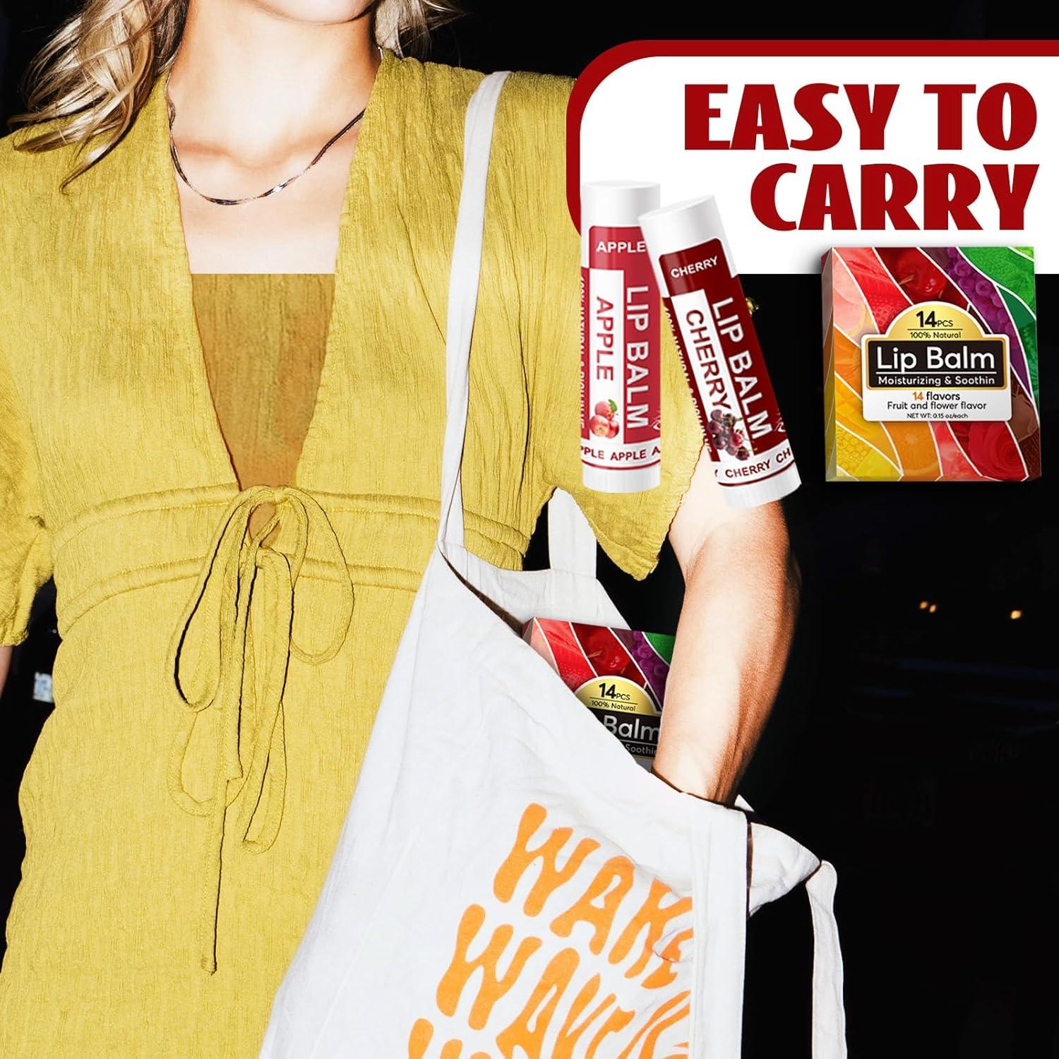 Bálsamo Labial Natural Yopela 14 Sabores con Vitamina E