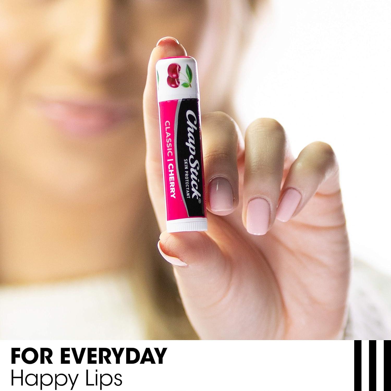 Set de Balsamos Labiales ChapStick Clásicos 3-Pack - Menta, Cereza, Fresa