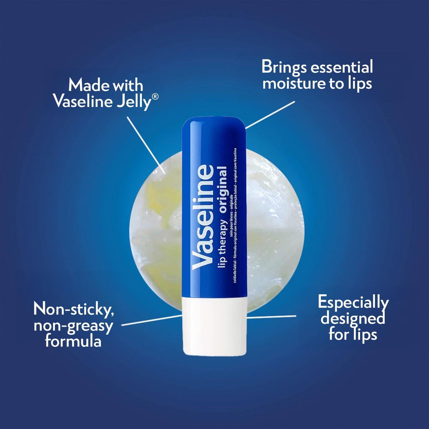 Bálsamo Labial Hidratante Vaseline Lip Therapy 8-Pack 4.5g