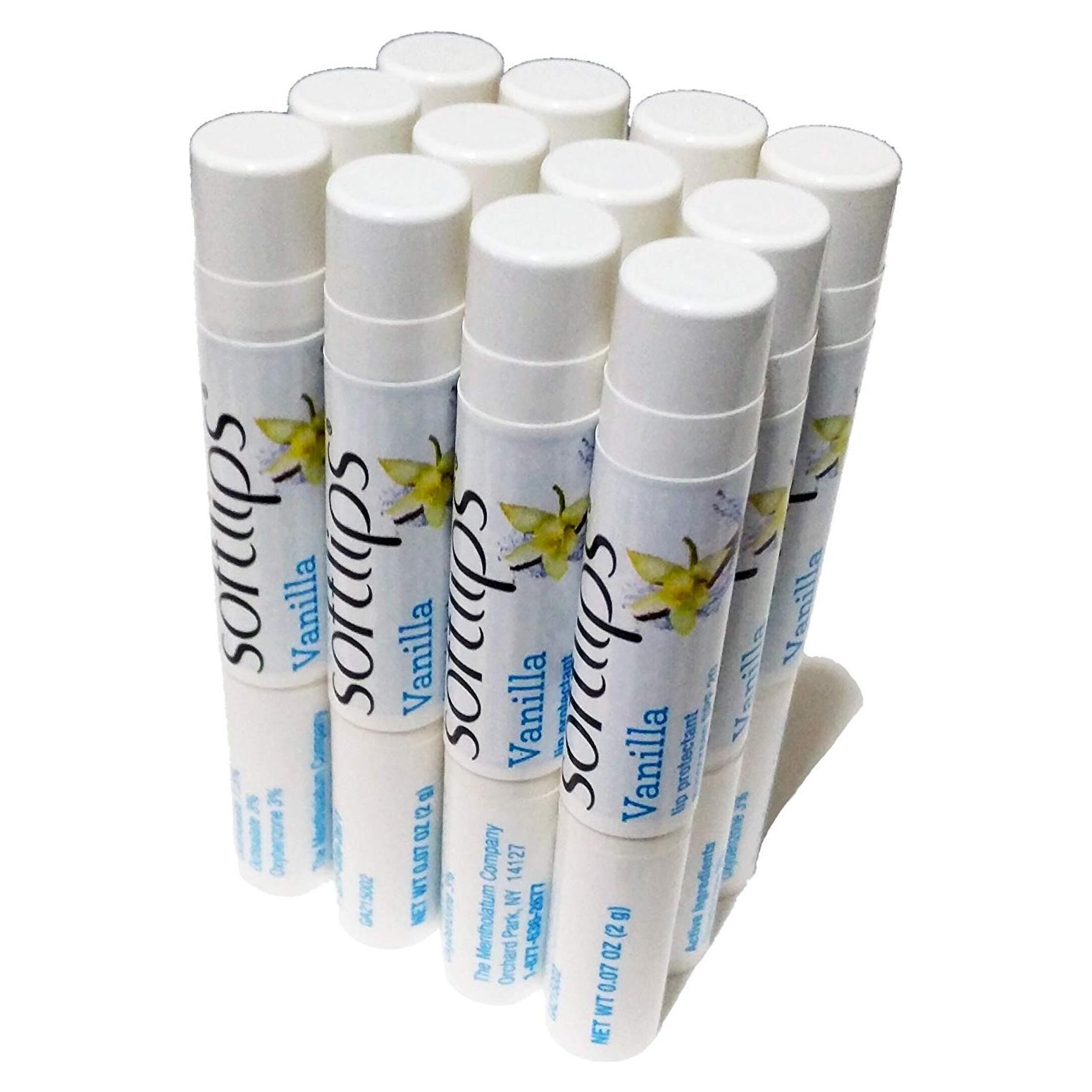 Bálsamo Labial Softlips SPF 20 Vainilla - Paquete 12 Unidades