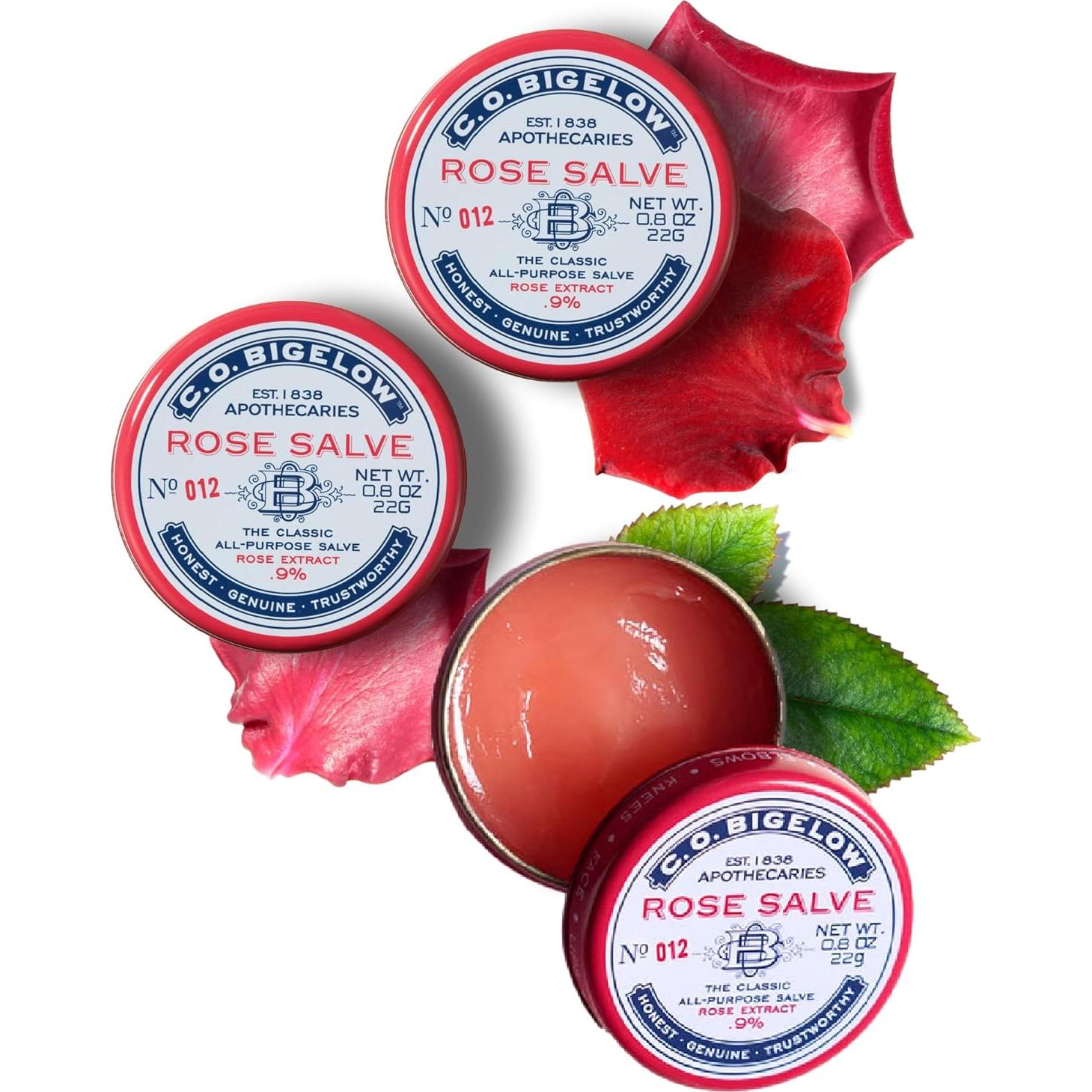 Set de 3 Latas de Salve Labial C.O. Bigelow - Rosa Multiusos 22.68 g