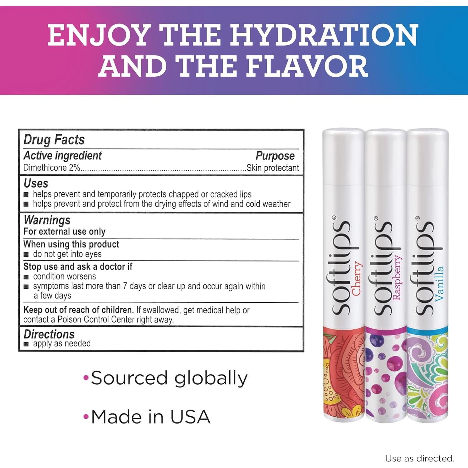 Bálsamo Labial Hidratante Softlips Sabor Clásico 1 Unidad