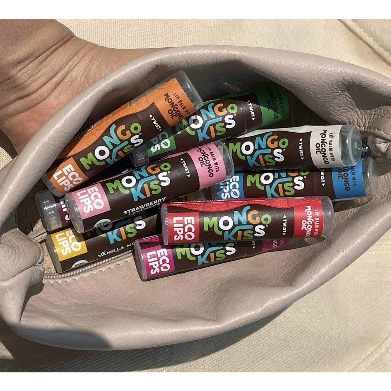 Bálsamo Labial Orgánico Eco Lips Mongo Kiss 7 Pack - Hidratante