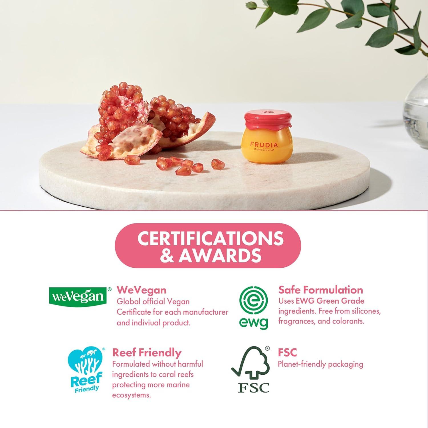 Bálsamo Labial Coreano FRUDIA Granada 3 en 1 Hidratante