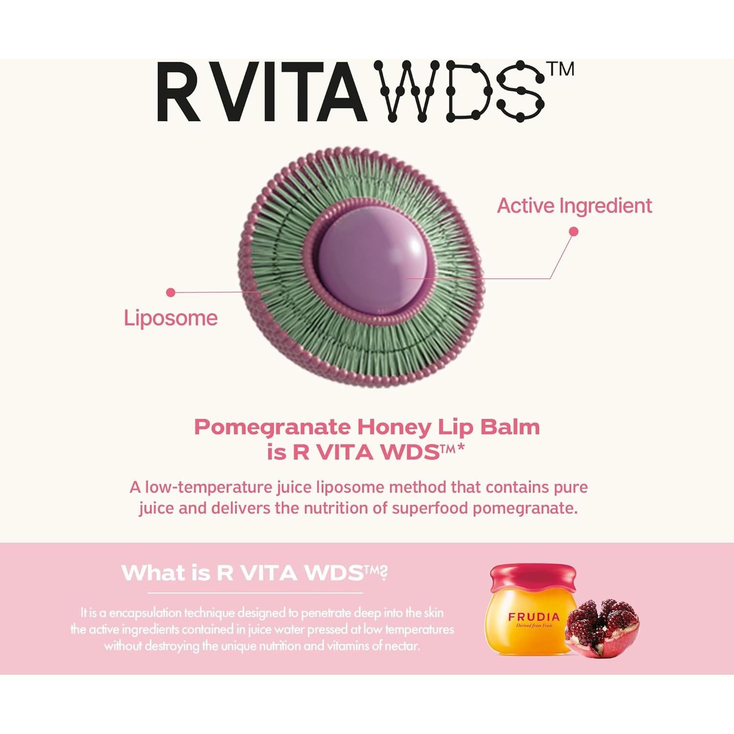 Bálsamo Labial Coreano FRUDIA Granada 3 en 1 Hidratante