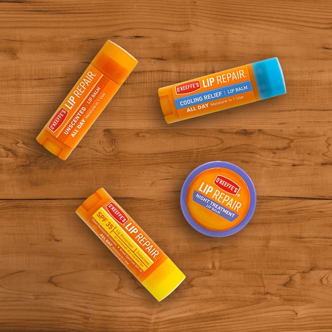 Bálsamo Labial O'Keeffe's Reparador Sin Fragancia - 3 Unidades