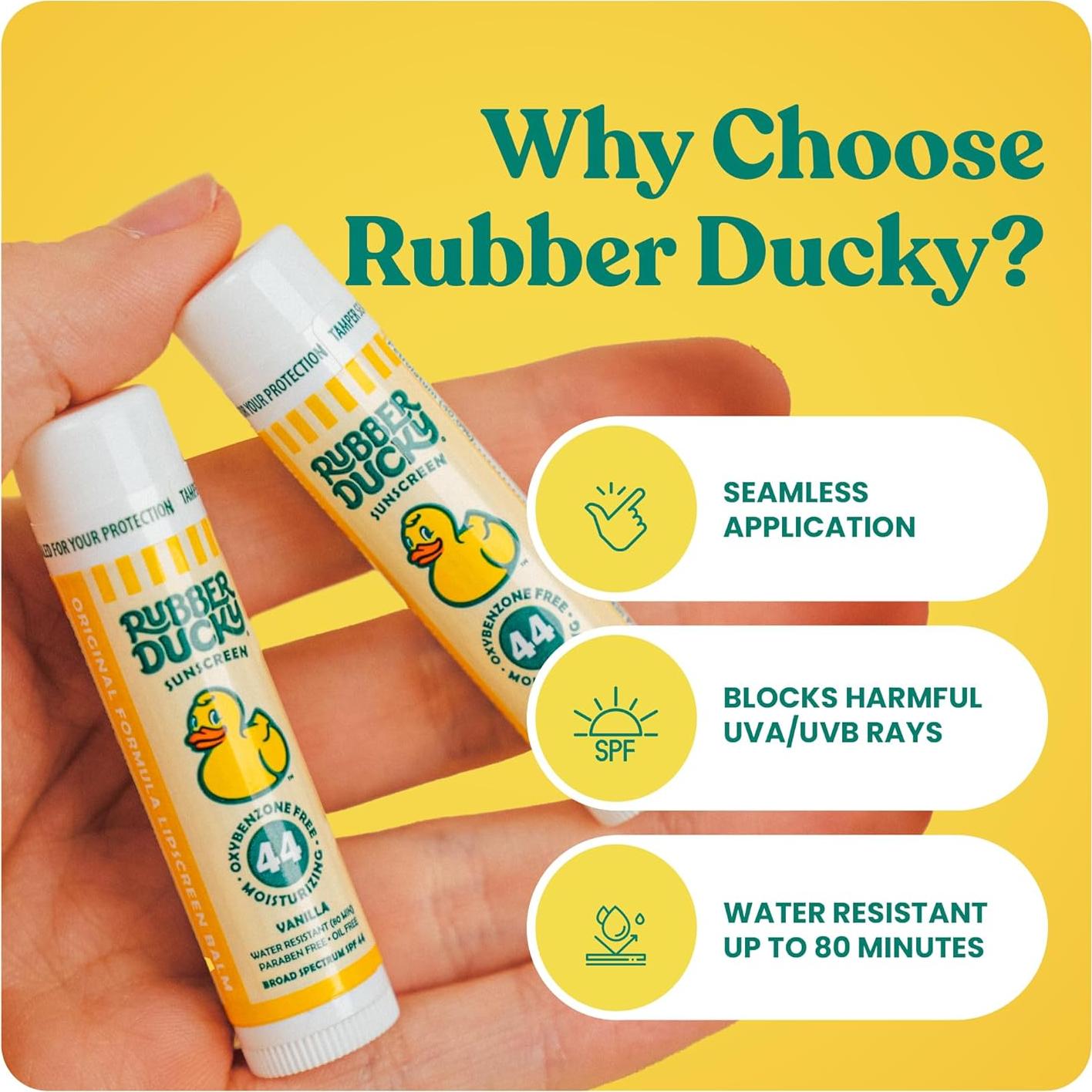 Bálsamo Labial Patito de Goma SPF 44 Vainilla 5 Unidades