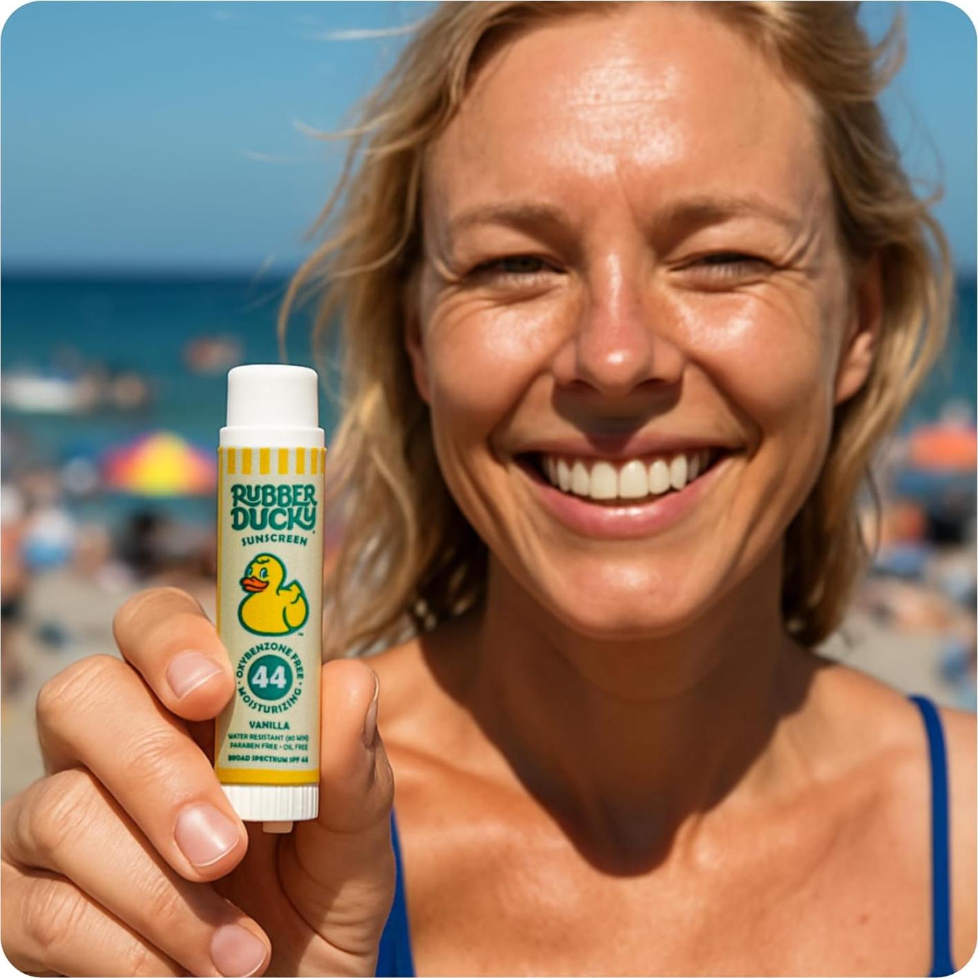 Bálsamo Labial Patito de Goma SPF 44 Vainilla 5 Unidades