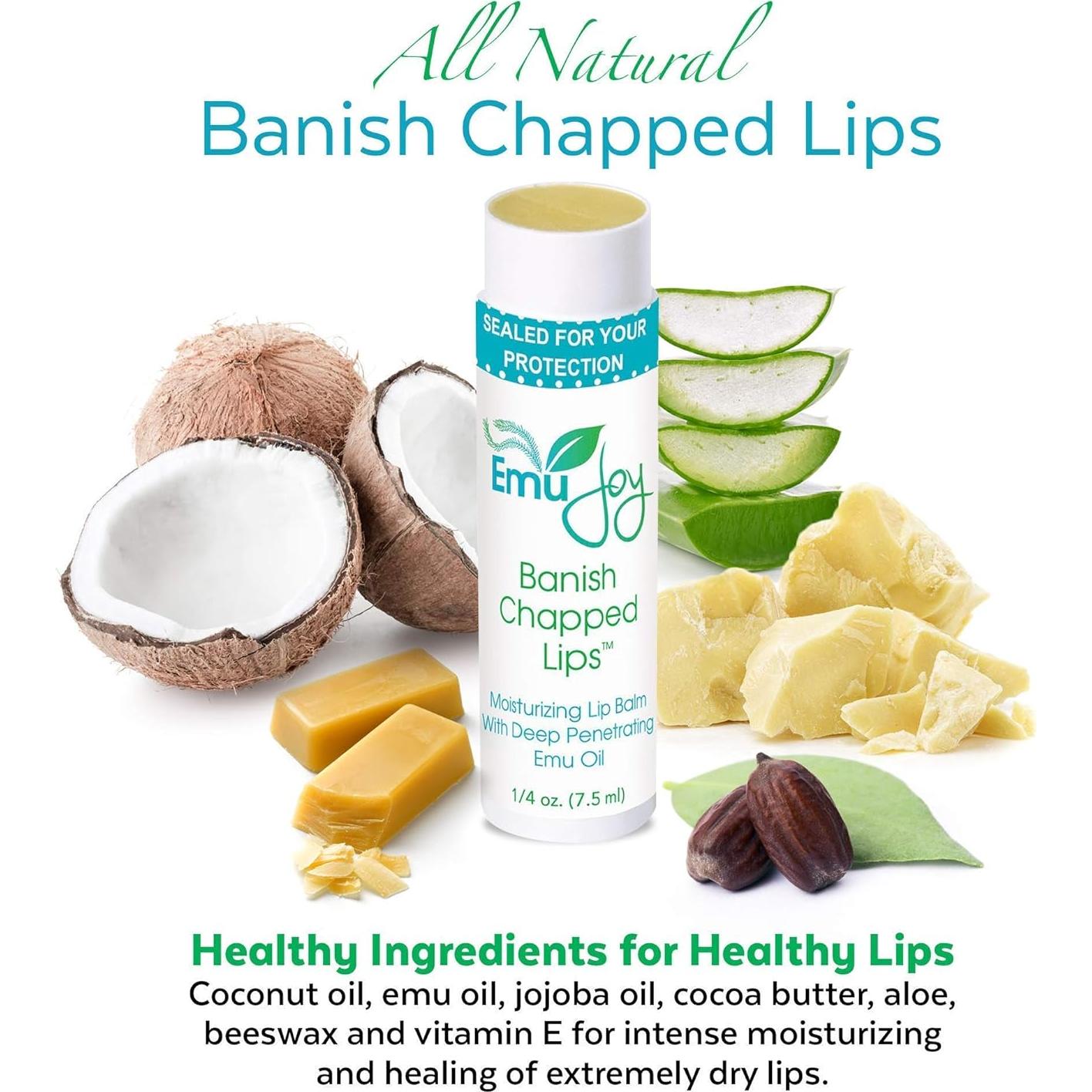 Bálsamo Labial Natural Emu Joy 7g Hidratante Sin Sabor