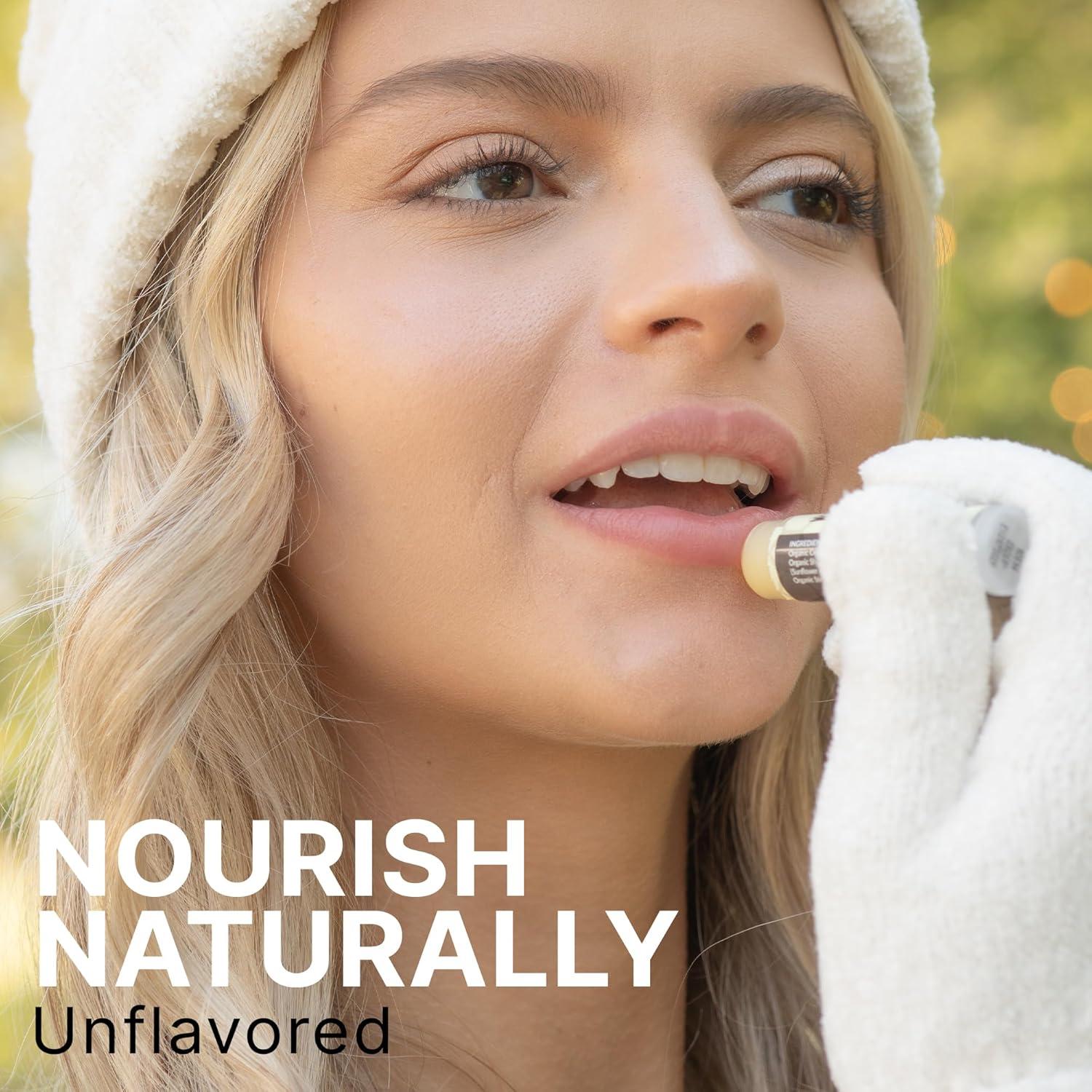 Bálsamo Labial Orgánico Beauty by Earth - Paquete de 4 Sin Sabor