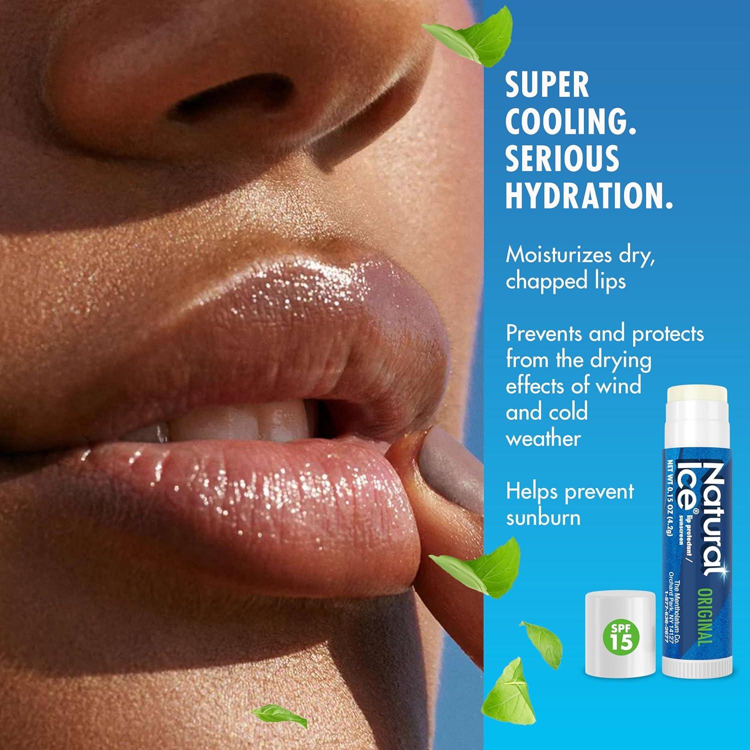 Bálsamo Labial Medicado Natural Ice Original SPF 15 - 12 Unidades