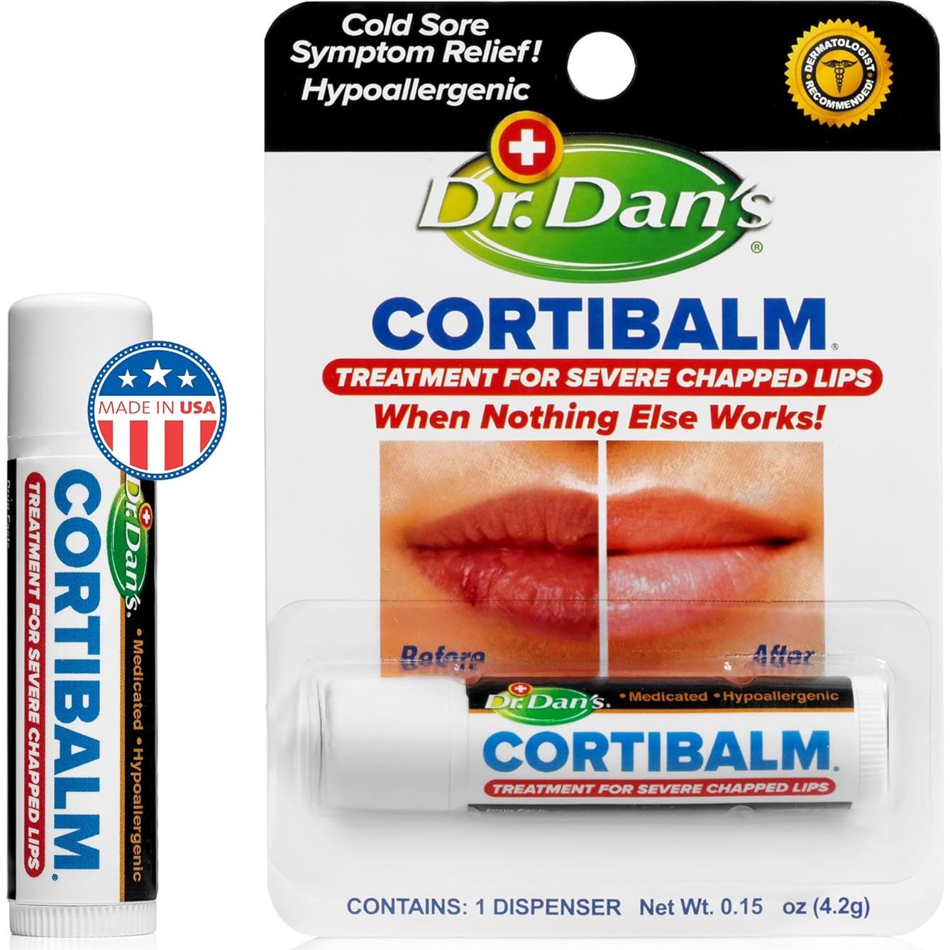 Bálsamo Labial CortiBalm Dr. Dan 4 g Hipoalergénico