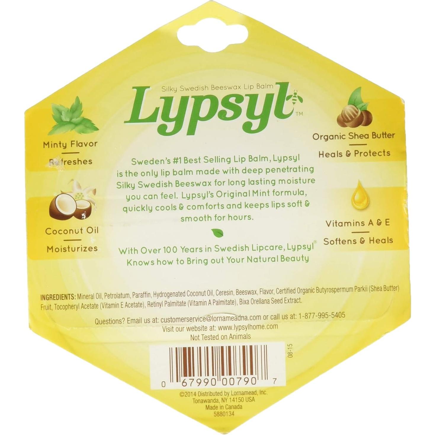 Bálsamo Labial Lypsyl Menta Original 2.83 g Hidratante