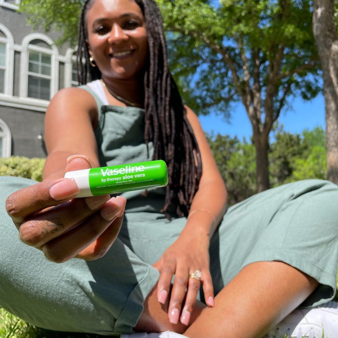 Bálsamo Labial Vaseline Aloe Vera - Caja 12 Unidades