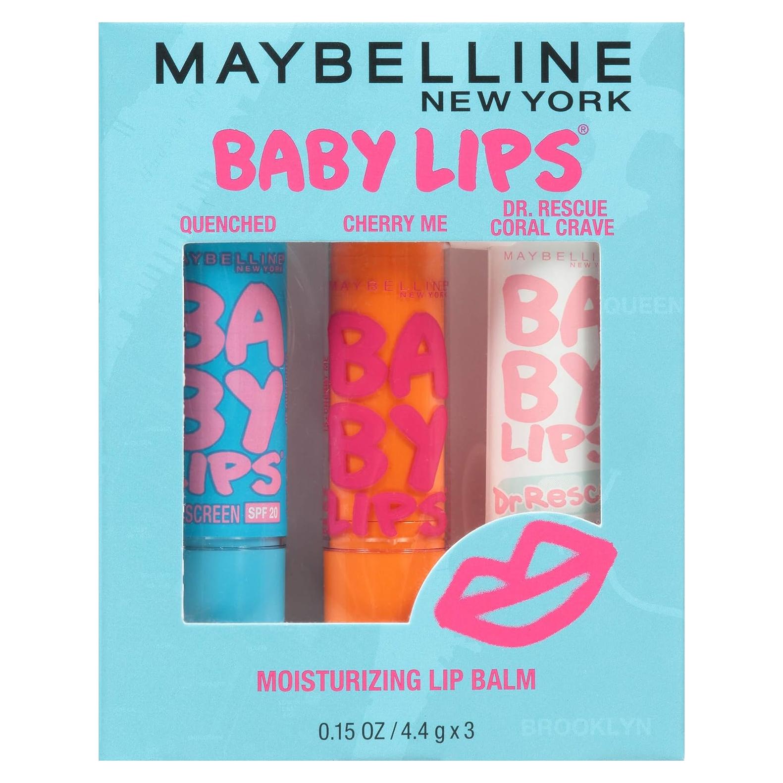 Maybelline Baby Lips Balsamo Hidratante 3-pack Labios