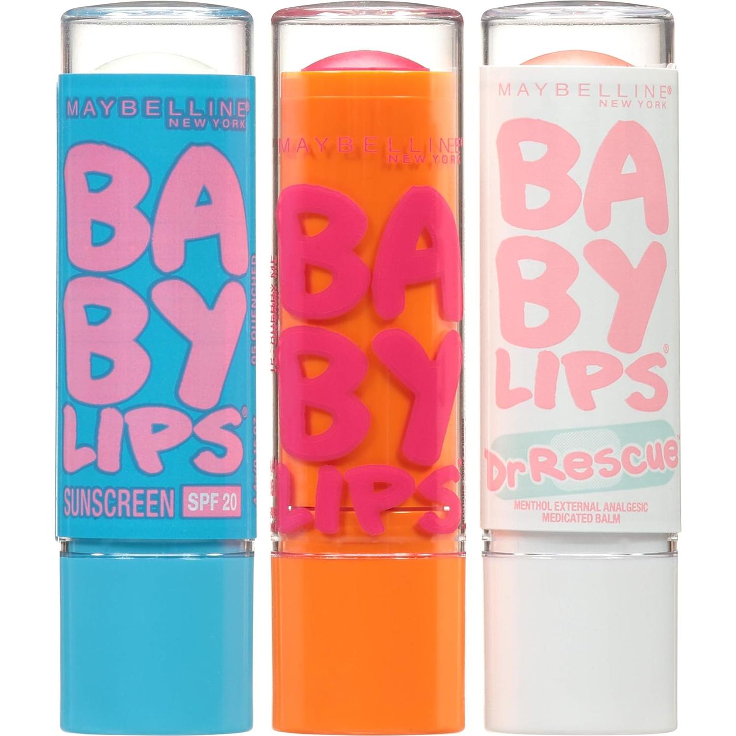 Maybelline Baby Lips Balsamo Hidratante 3-pack Labios
