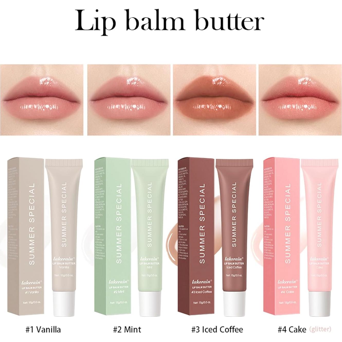 Juego de 4 Balsamos Labiales Hidratantes AZHAIBUQI 30g