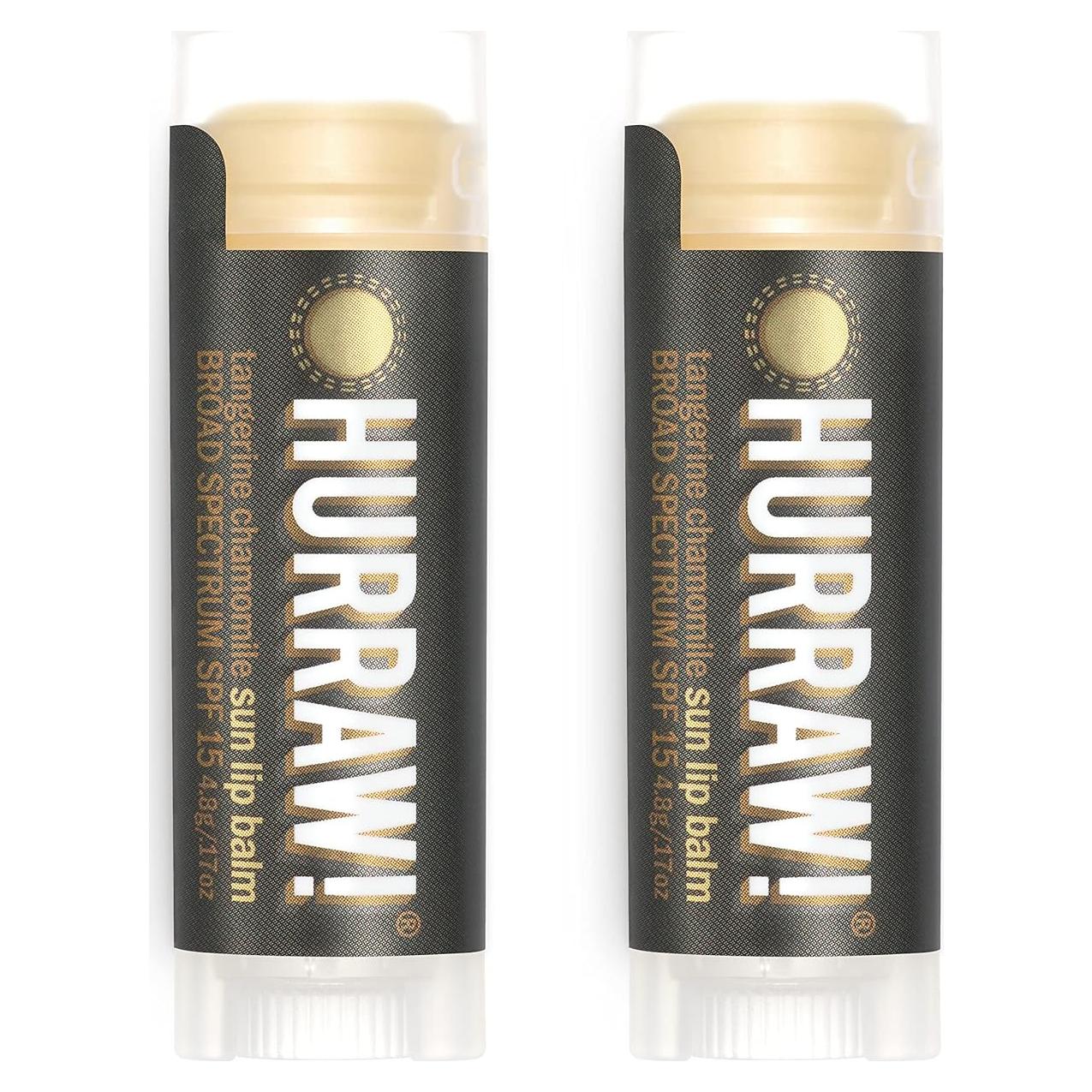 Bálsamo Labial Solar Hurraw! SPF 15 Mandarina Manzanilla 2 Unidades