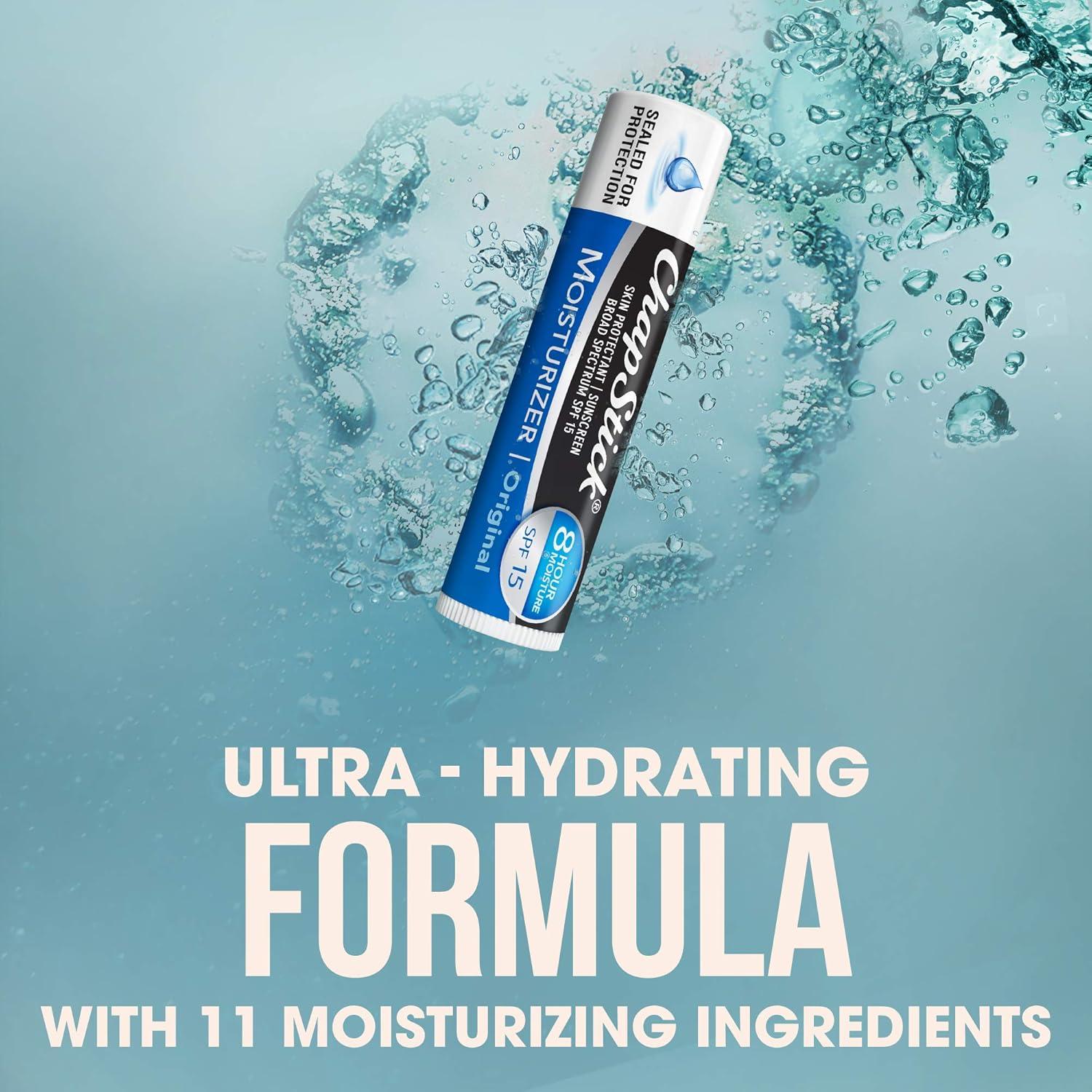 Bálsamo Labial Hidratante ChapStick 2-en-1 SPF 15 - 5 Pack