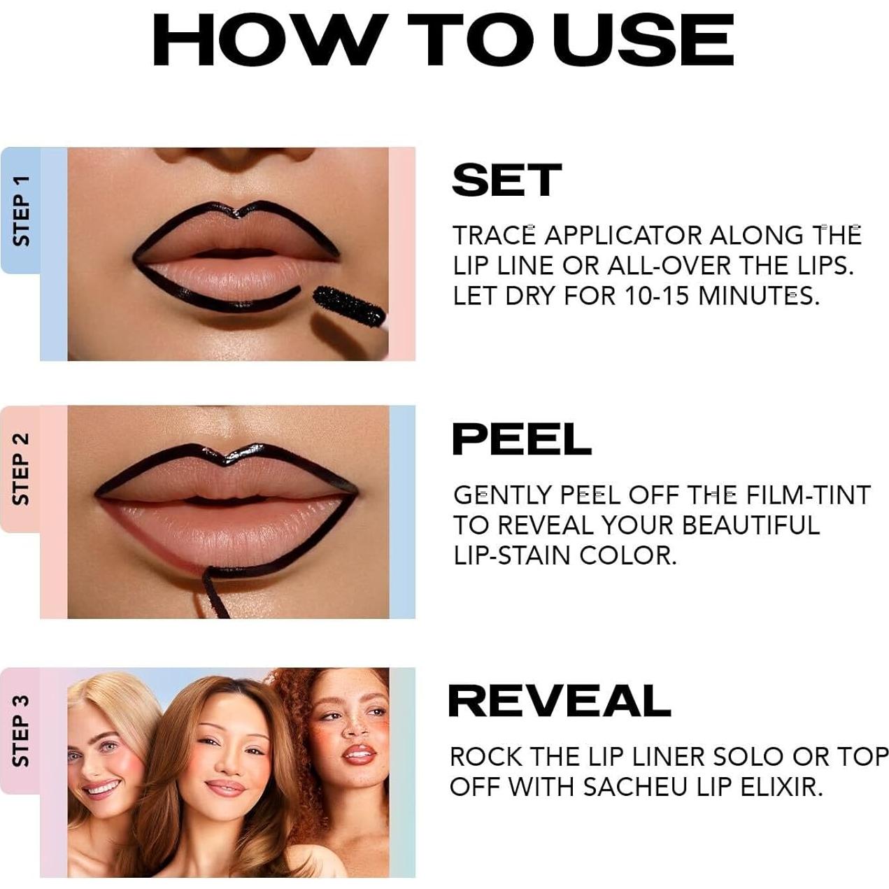 Lápiz Labial Sacheu Stay-N Tinte Pelable 3.54 ml p-INKED