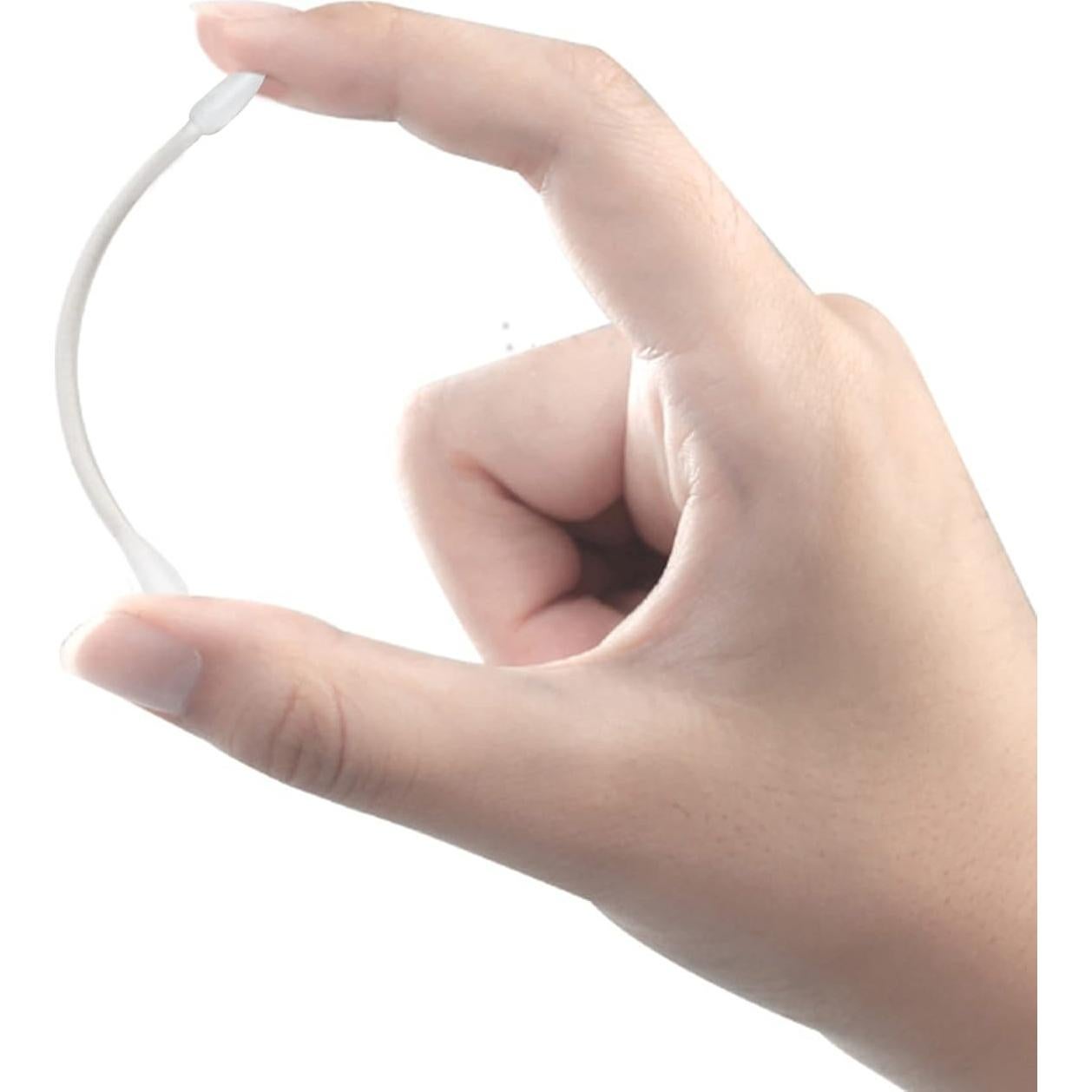 Hisopos de Algodón Orgánico HOMEFOX - 600 Unidades Blancos