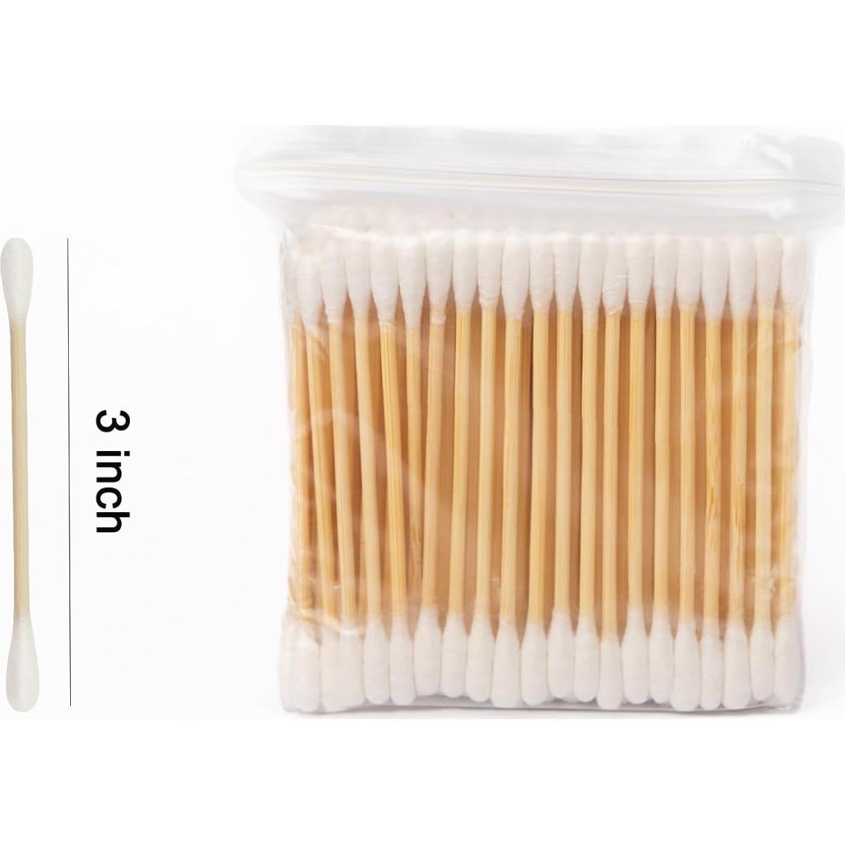 Hisopos de Algodón Ecológicos Egaageoi - 1000 Unidades Doble Punta