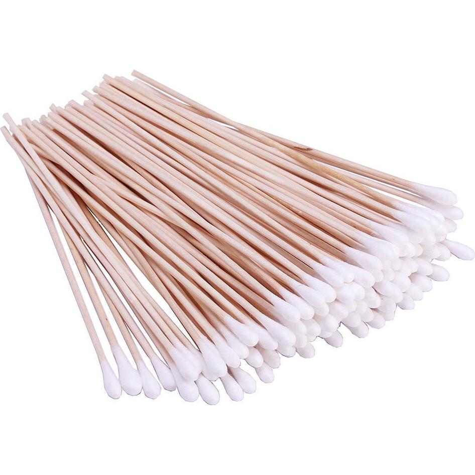 Bastoncillos de Algodón BTYMS 400 Unidades 15.24 cm Madera