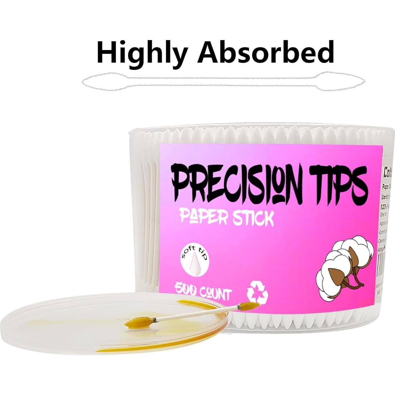 Hisopos de Algodón Doble Punta SUIZWMOU 500 Unidades