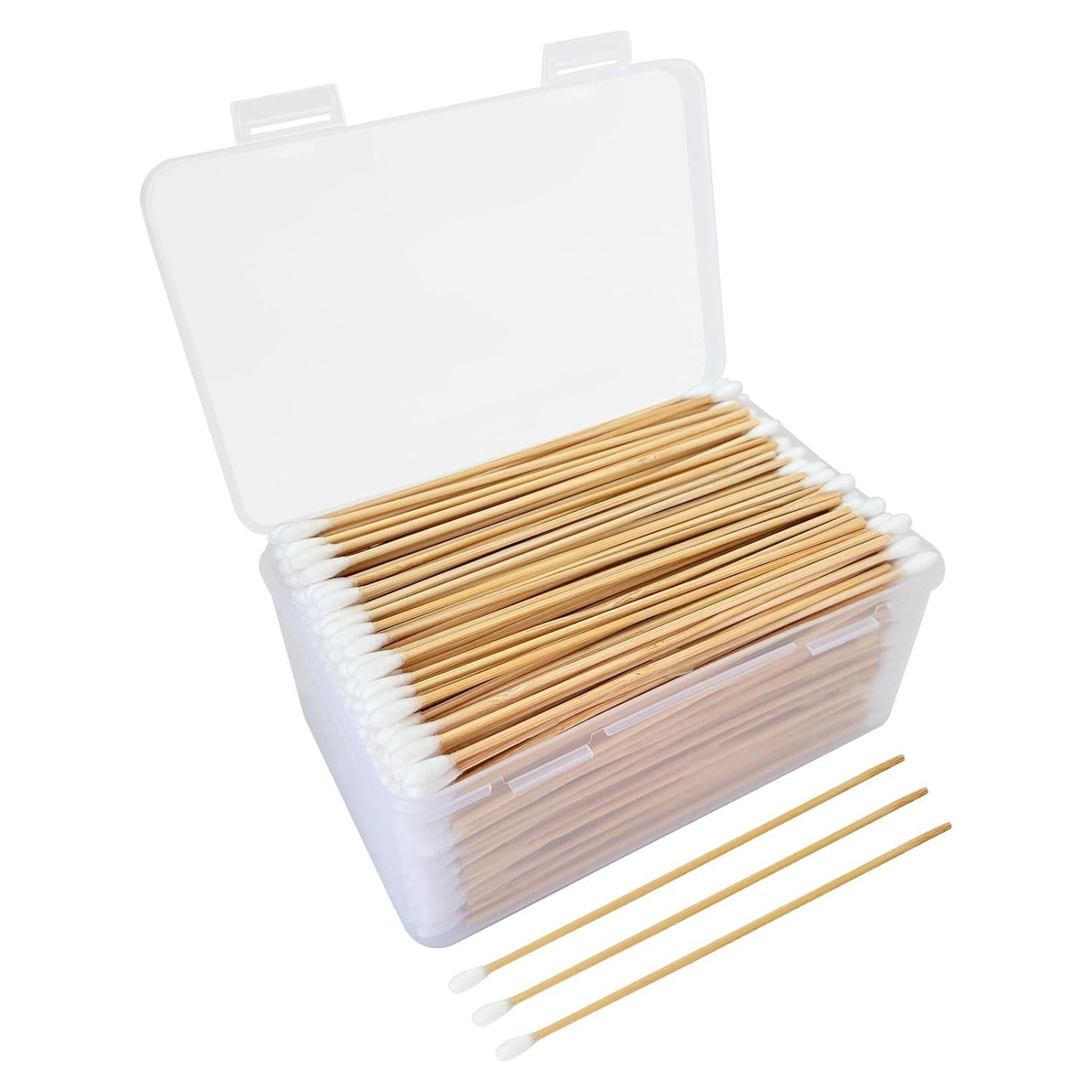 Bastones de Algodón Extra Largos 15.24 cm EYXFORMULA - 600 PCS