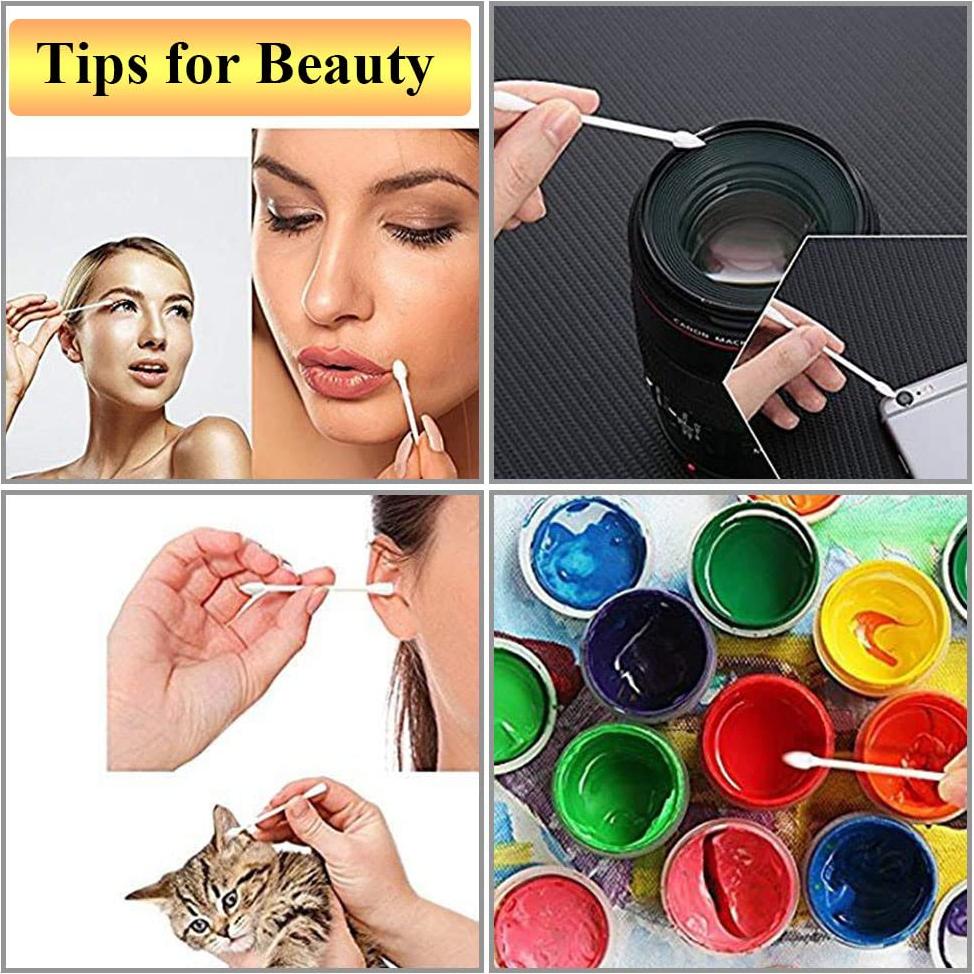 Hisopos de Algodón Puntiagudos Cayxenful 800 Piezas