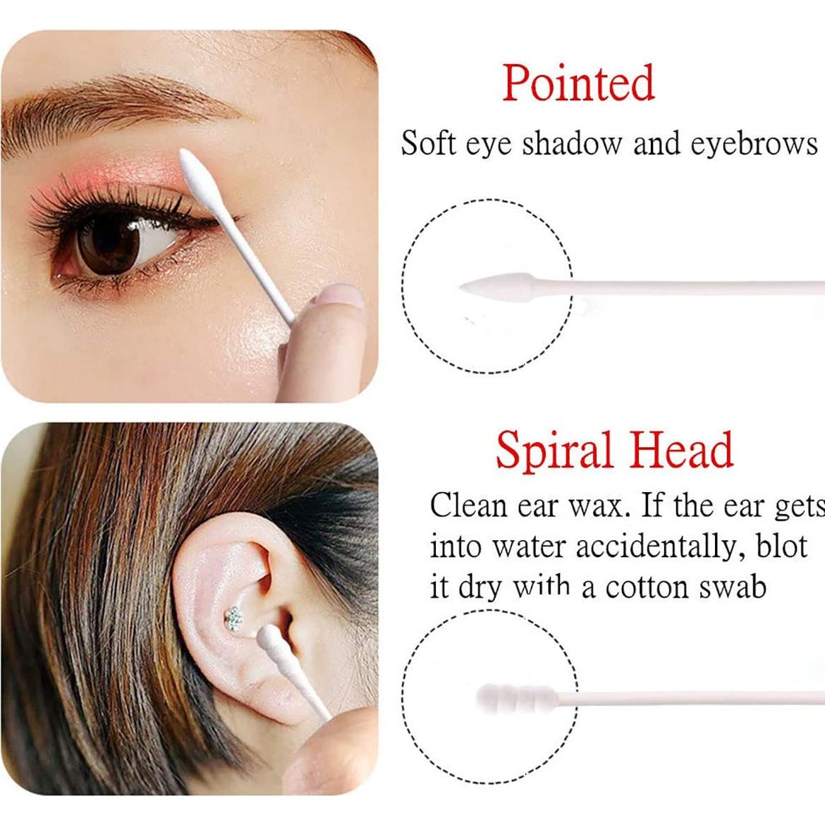 Hisopos de Algodón Puntiagudos Cayxenful 800 Piezas