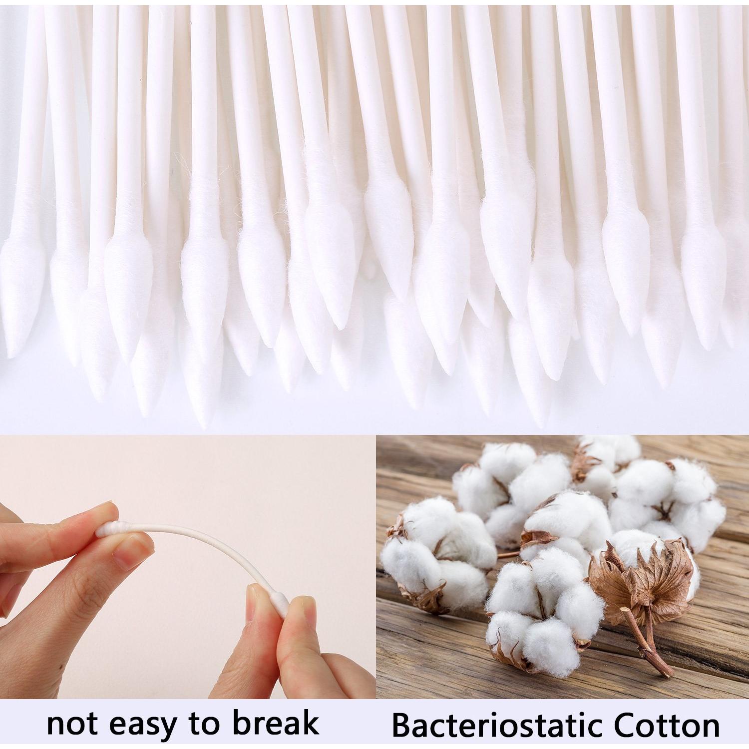 Bastones de Algodón Doble Punta Pangda 400 Piezas 7.8 cm