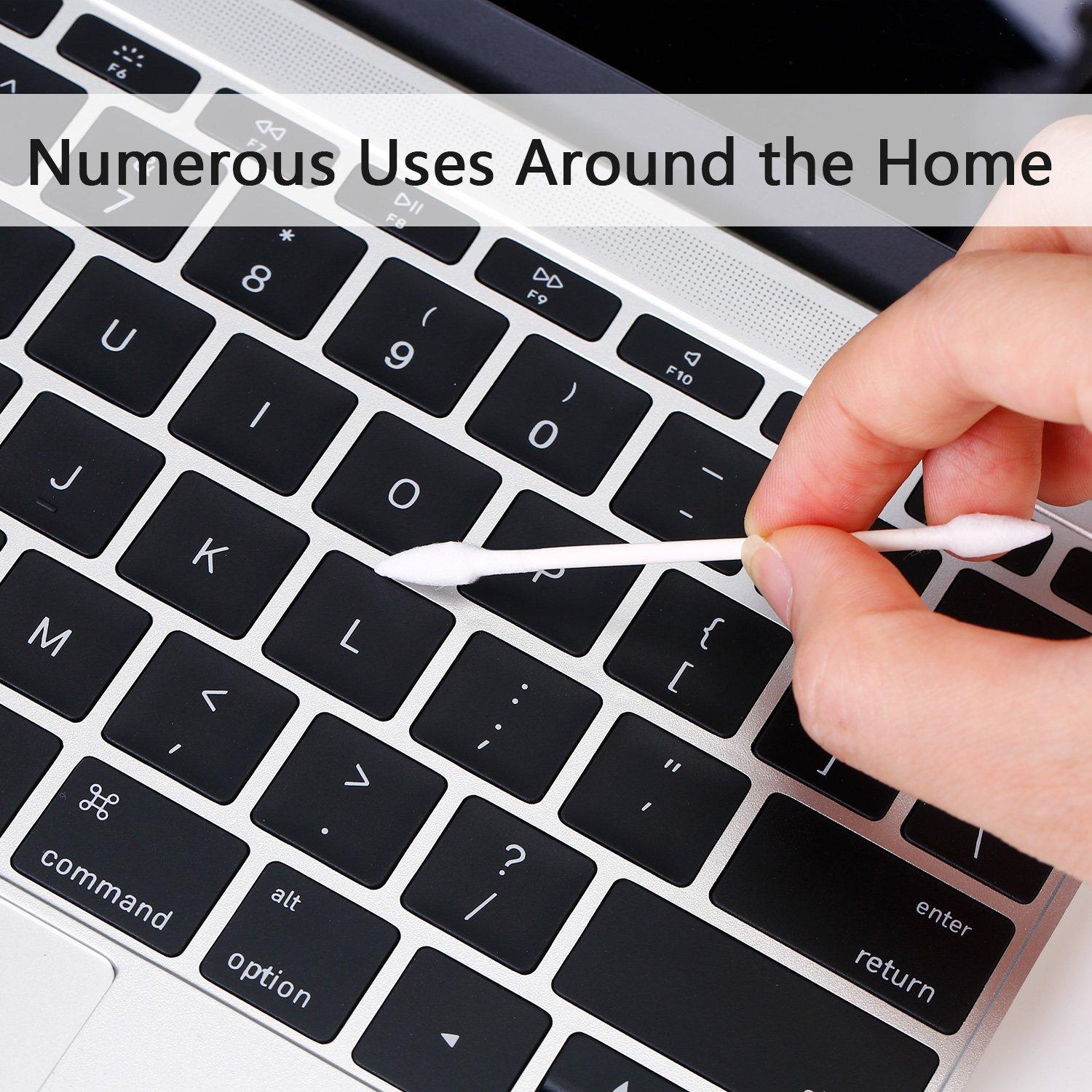 Bastones de Algodón Doble Punta Pangda 400 Piezas 7.8 cm