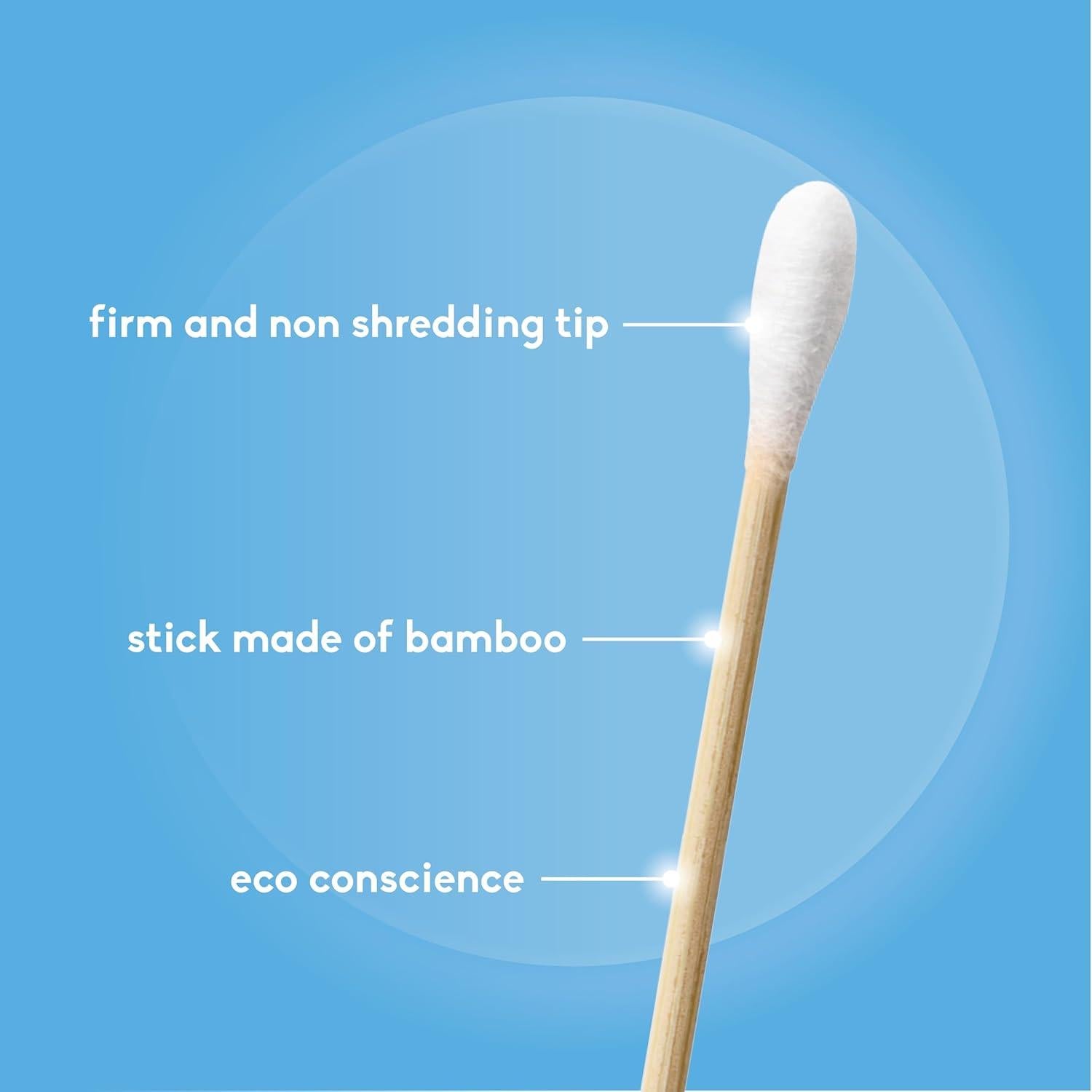 Bastoncillos de Algodón de Bambú The Humble Co. 600 Unidades