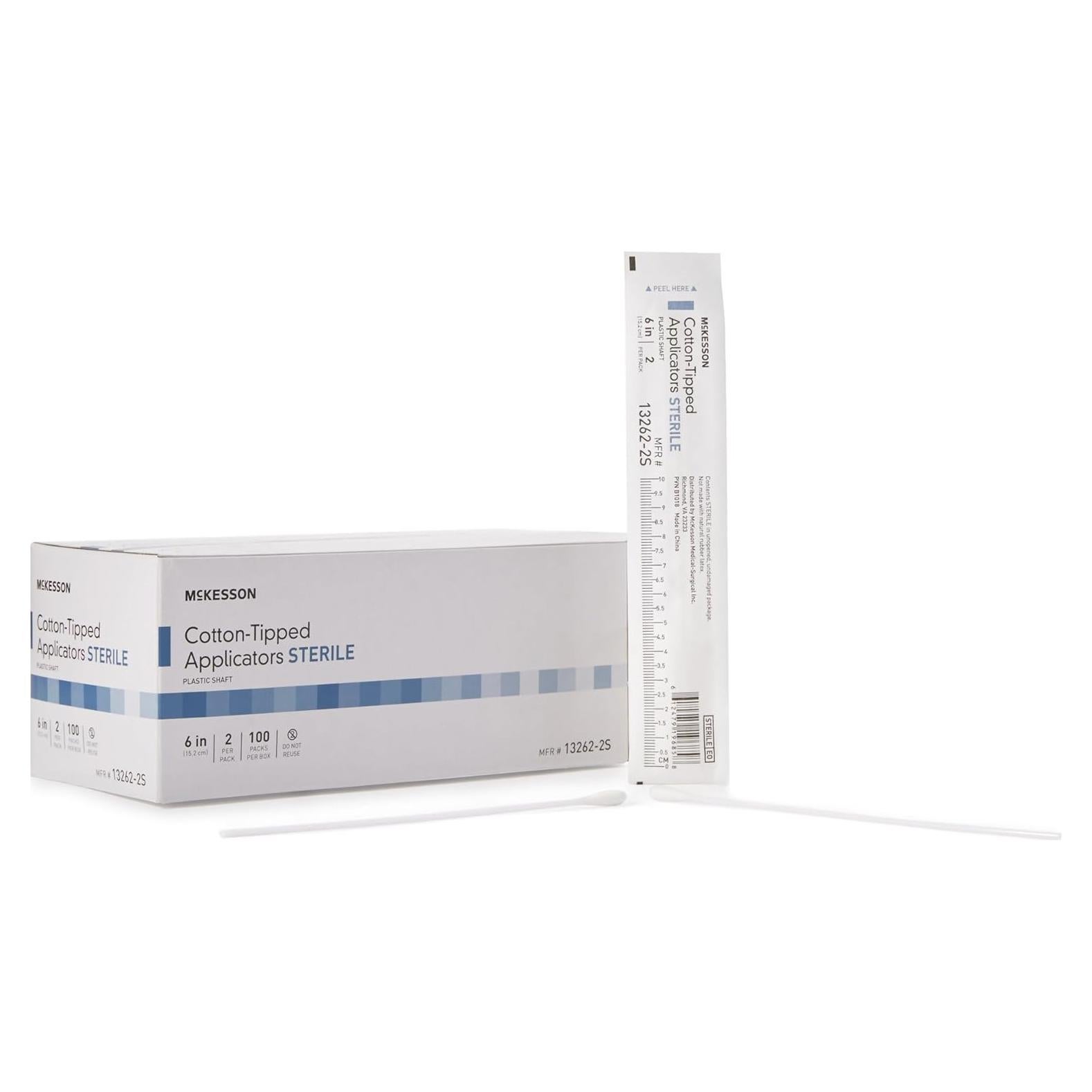 Aplicador de Algodón Estéril McKesson 15 cm - 200 Unidades