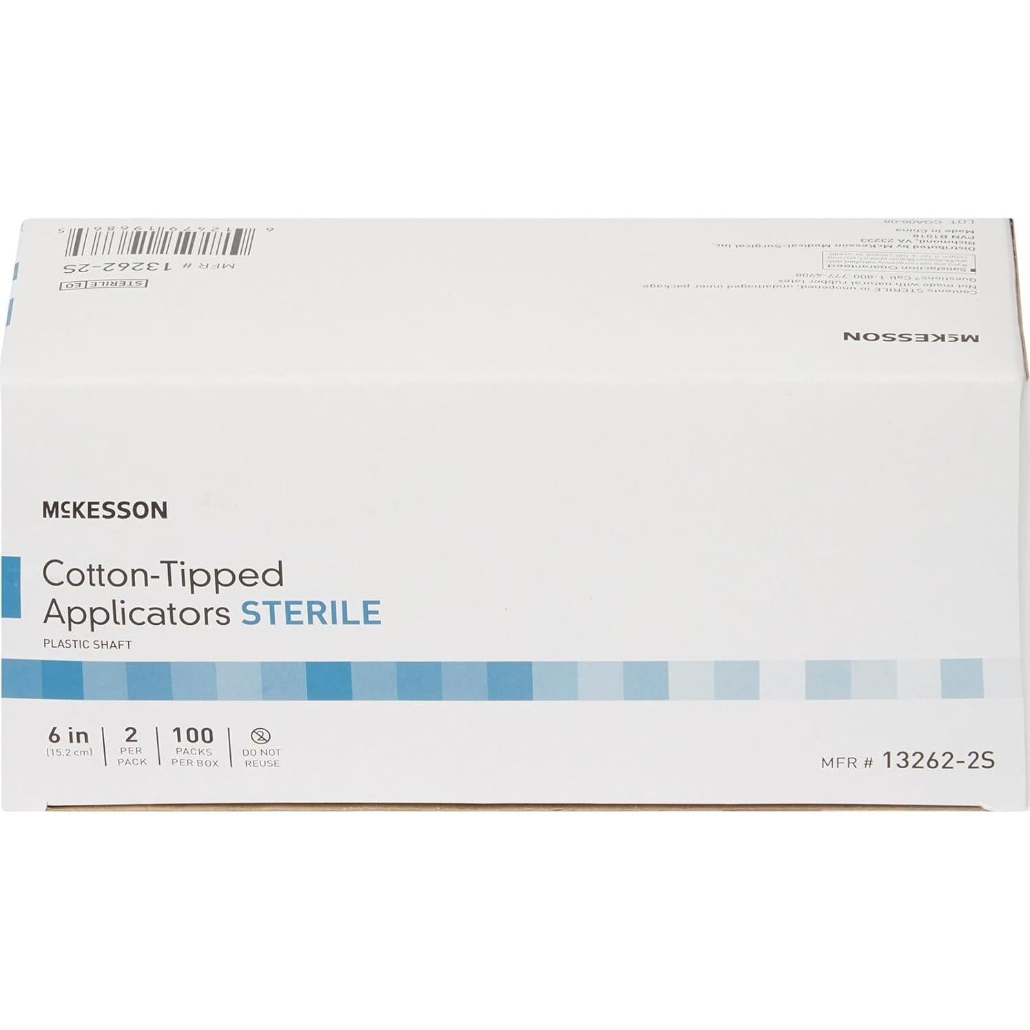 Aplicador de Algodón Estéril McKesson 15 cm - 200 Unidades