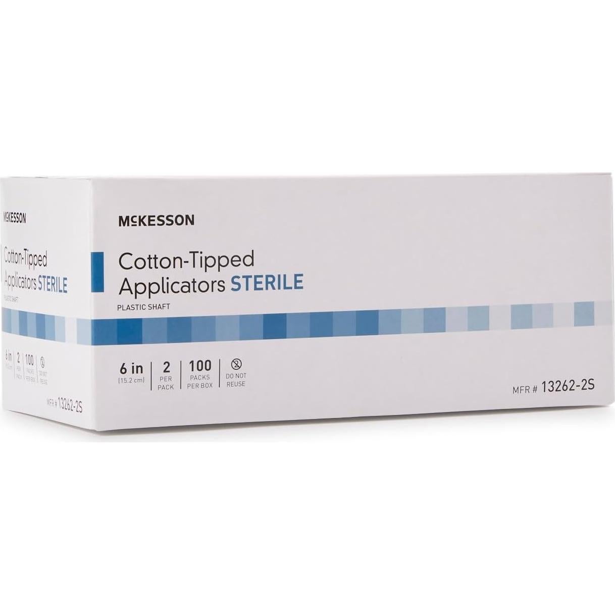 Aplicador de Algodón Estéril McKesson 15 cm - 200 Unidades