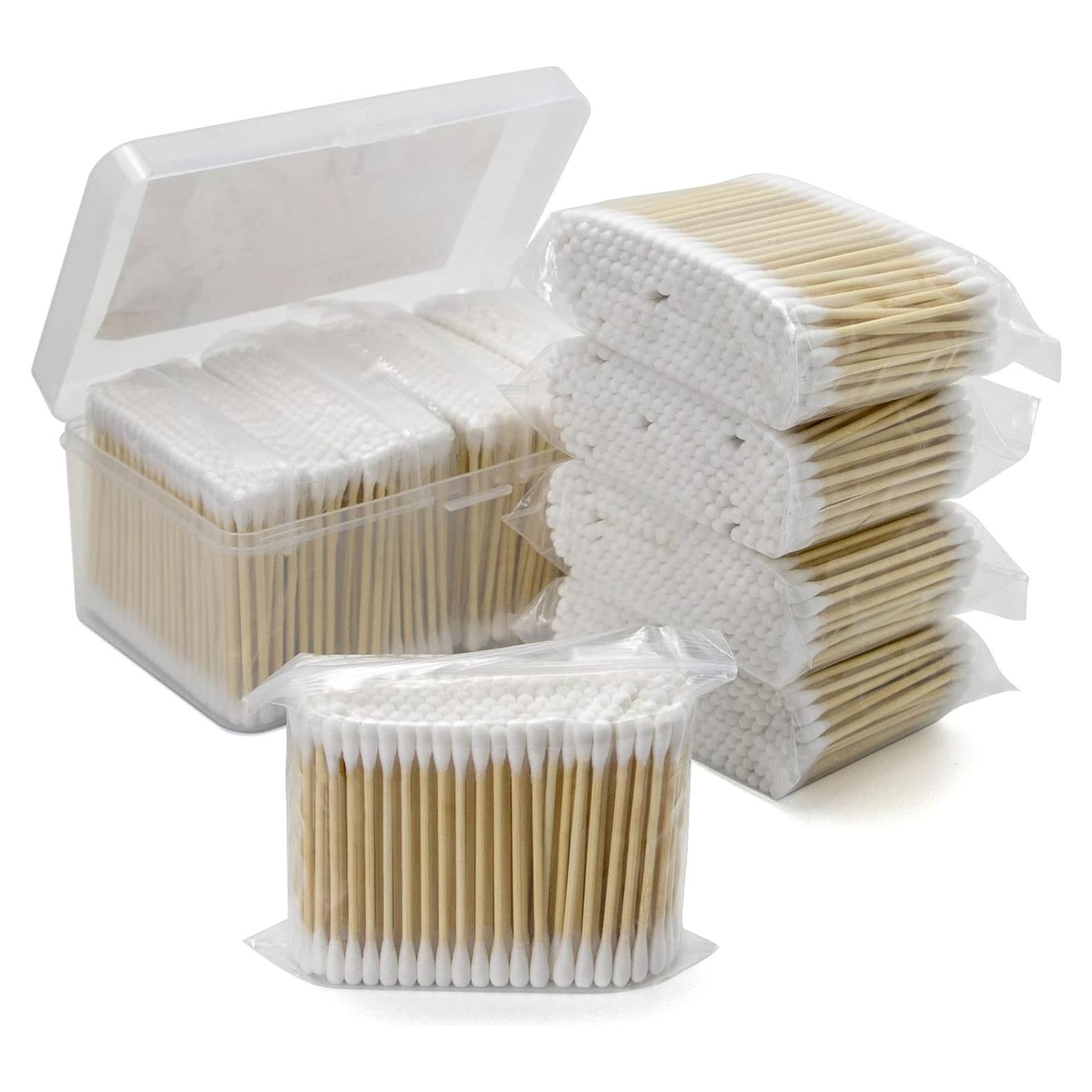 Hisopos de Algodón de Bambú Bcowos 800 Unidades 7.62 cm
