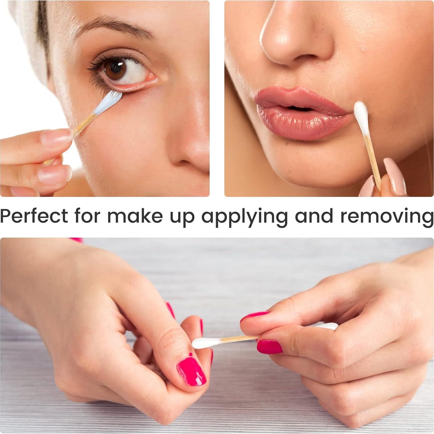 Hisopos de Algodón de Bambú Bcowos 800 Unidades 7.62 cm