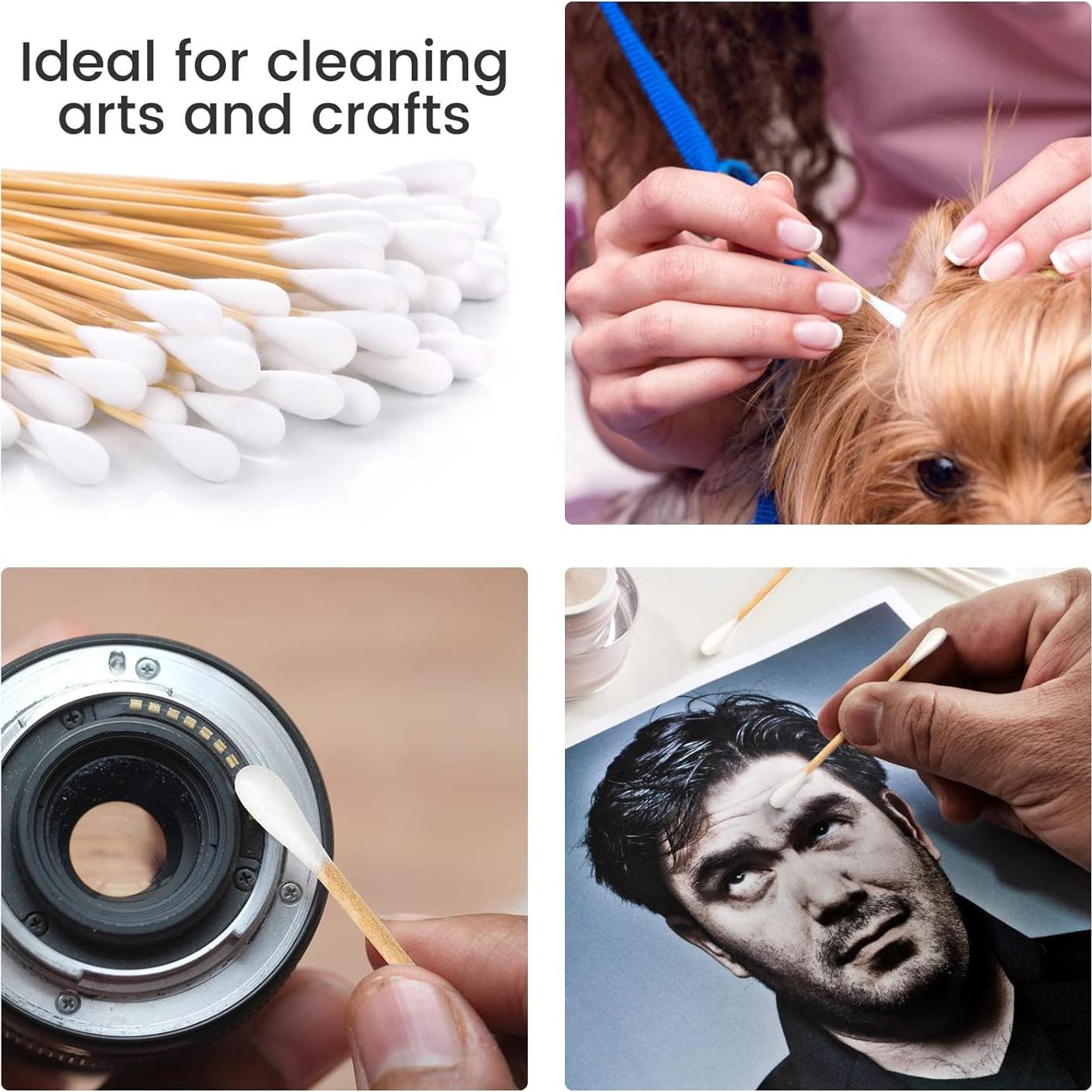 Hisopos de Algodón de Bambú Bcowos 800 Unidades 7.62 cm