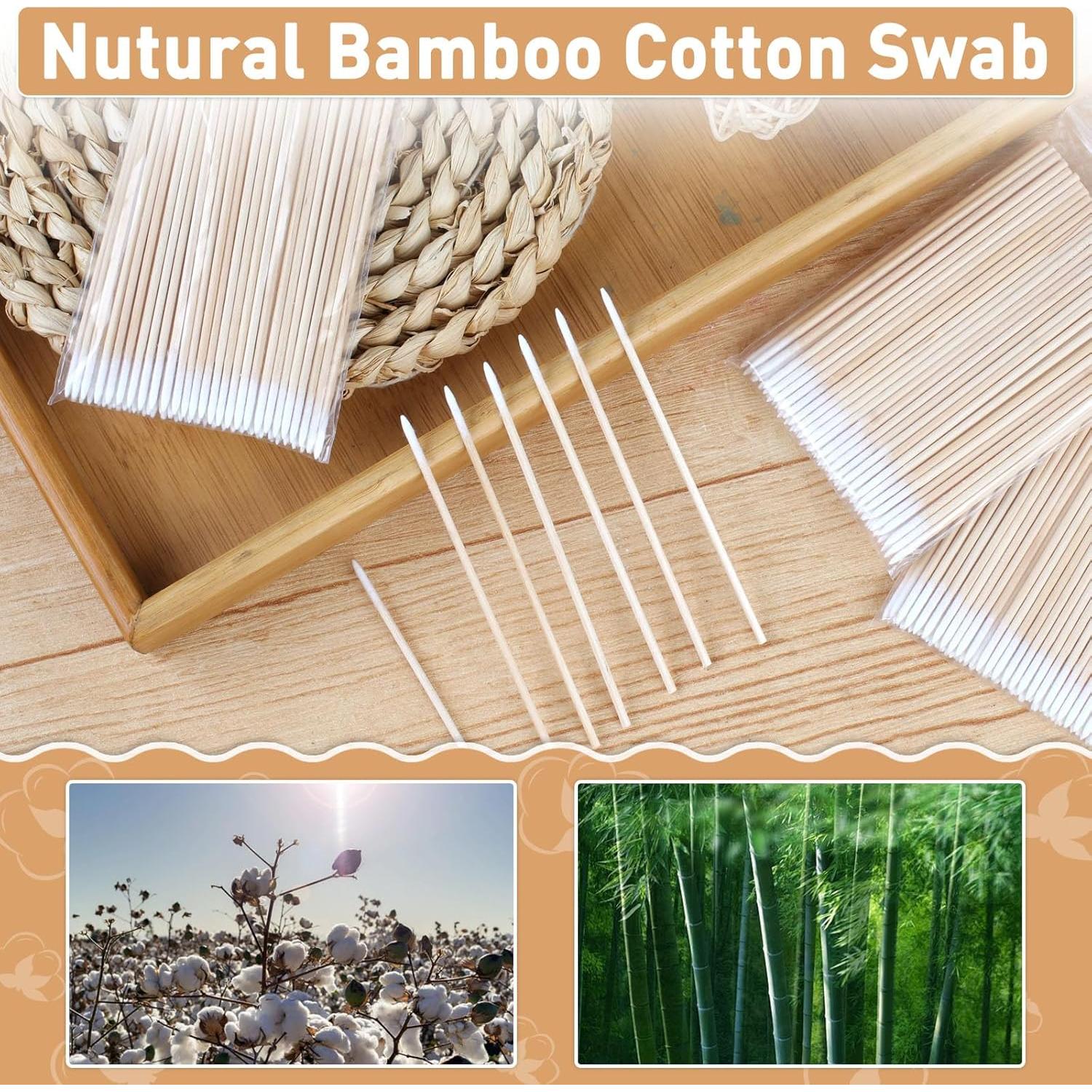 Bastoncillos de Algodón Fenshine 1000 Pcs Punta Fina