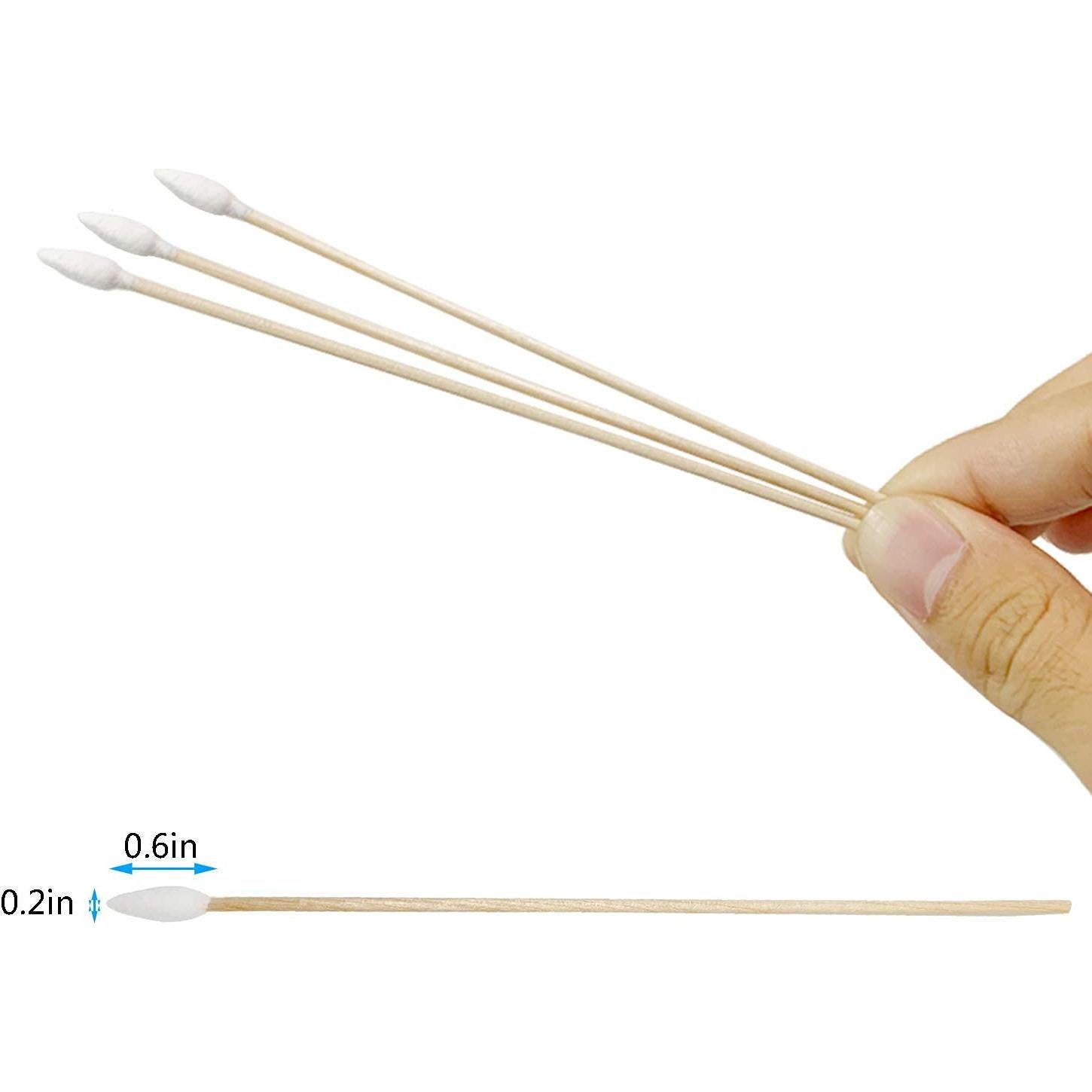 Hisopos de Algodón de Precisión 500pcs para Limpieza y Belleza