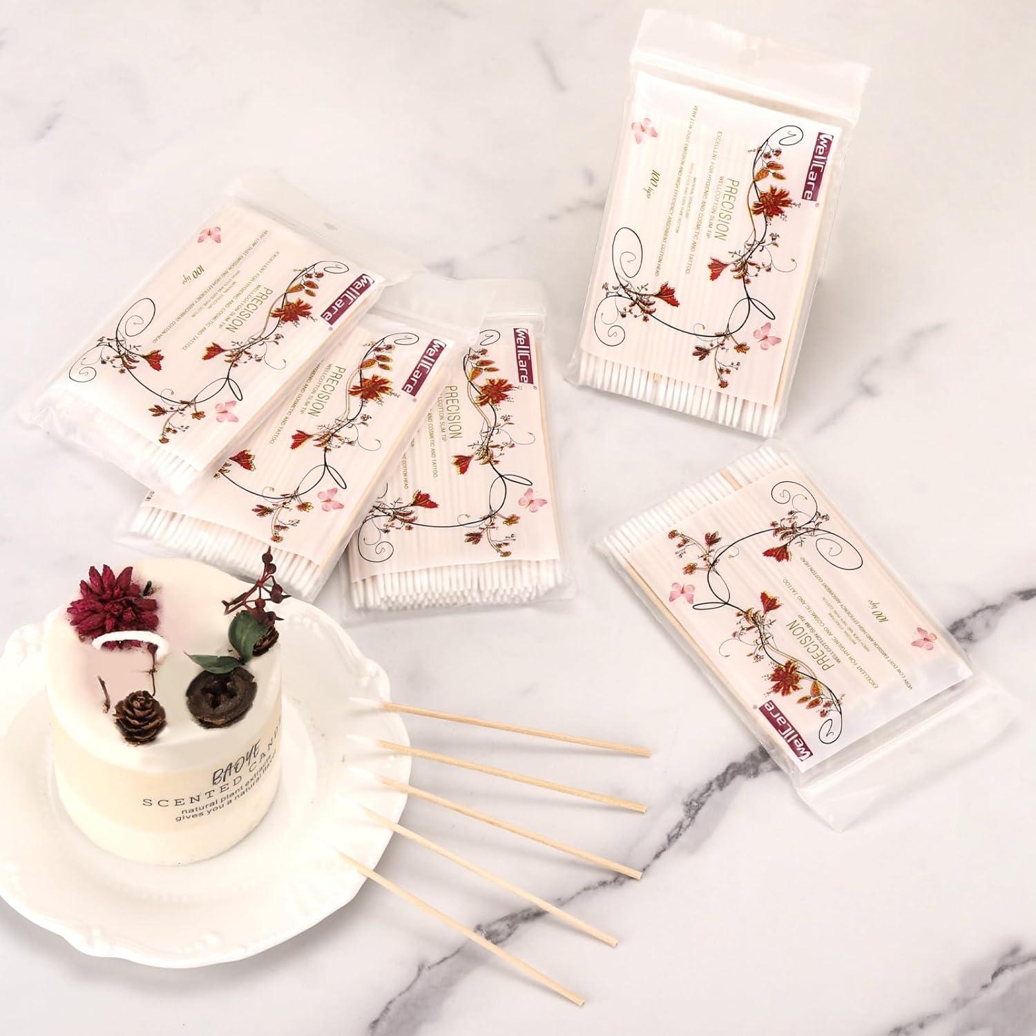 Hisopos de Algodón de Precisión BTYMS - 1200 Contenidos 10.16 cm