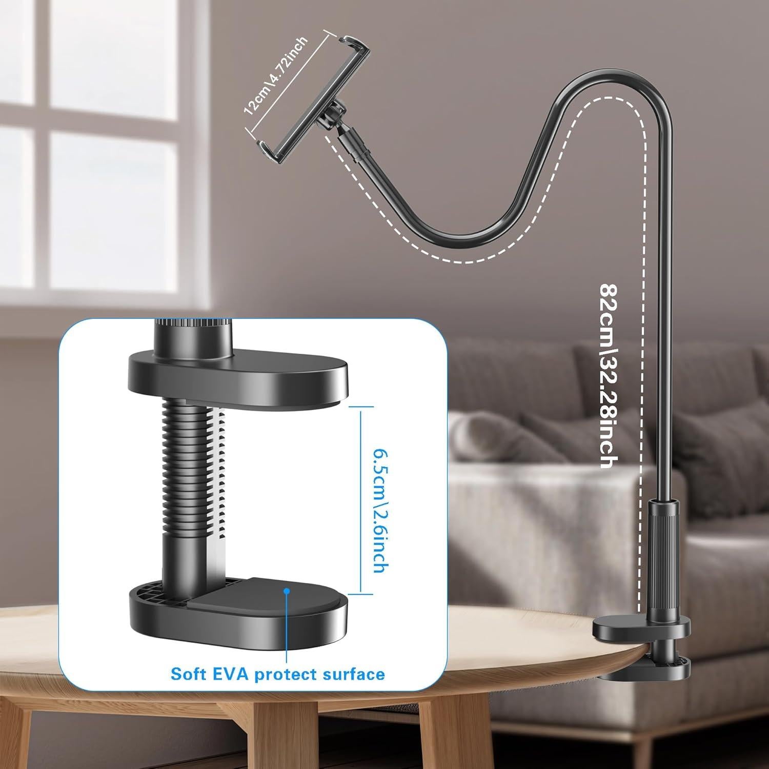 Soporte para Tableta con Cuello de Ganso Kefotic K2 Negro