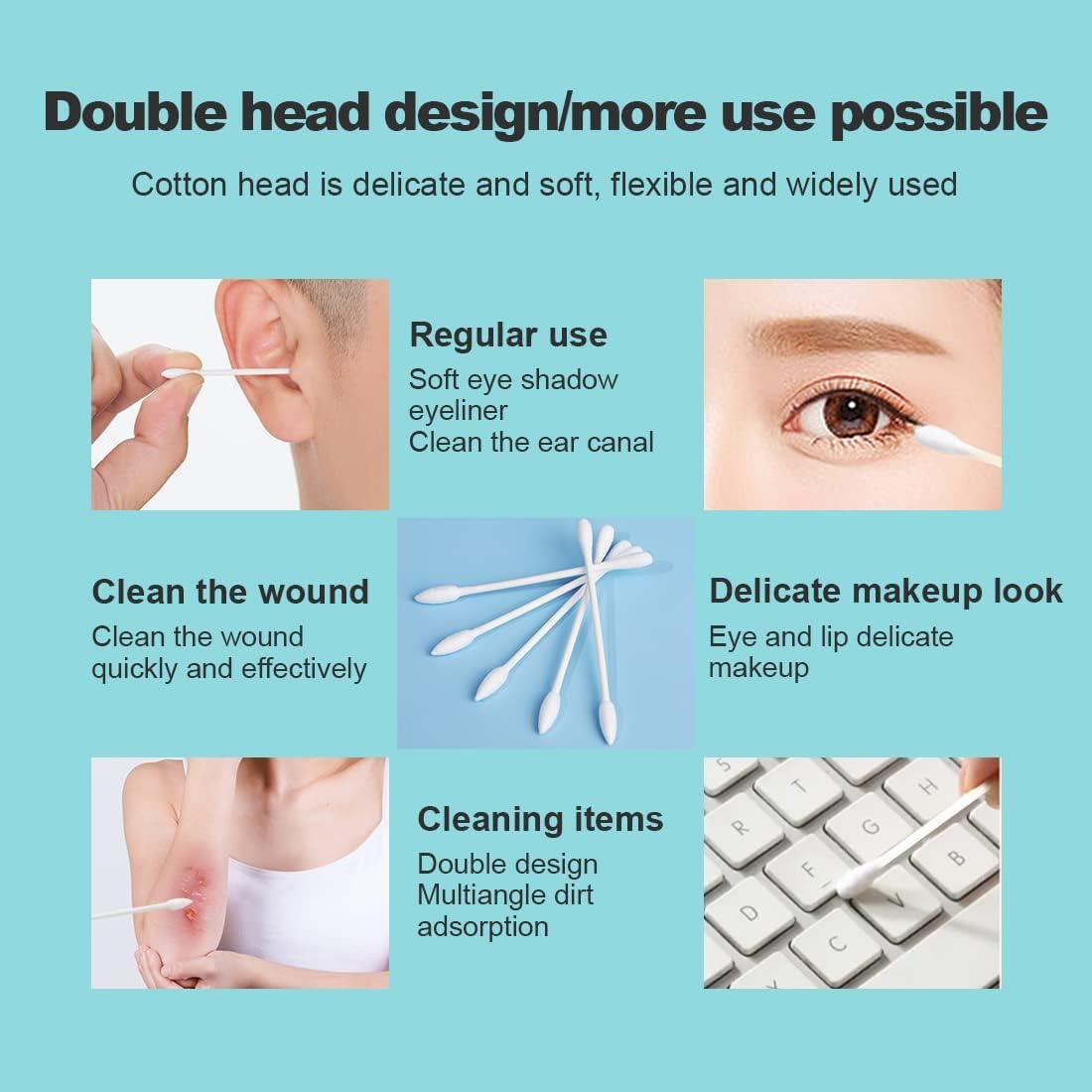 Hisopos de Algodón Doble Punta Le Miju 200 Unidades Viaje