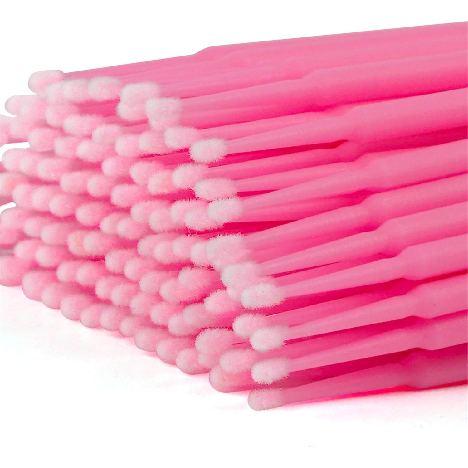 Bastones de Algodón Micro Tifanso 400 PCS Rosa para Maquillaje